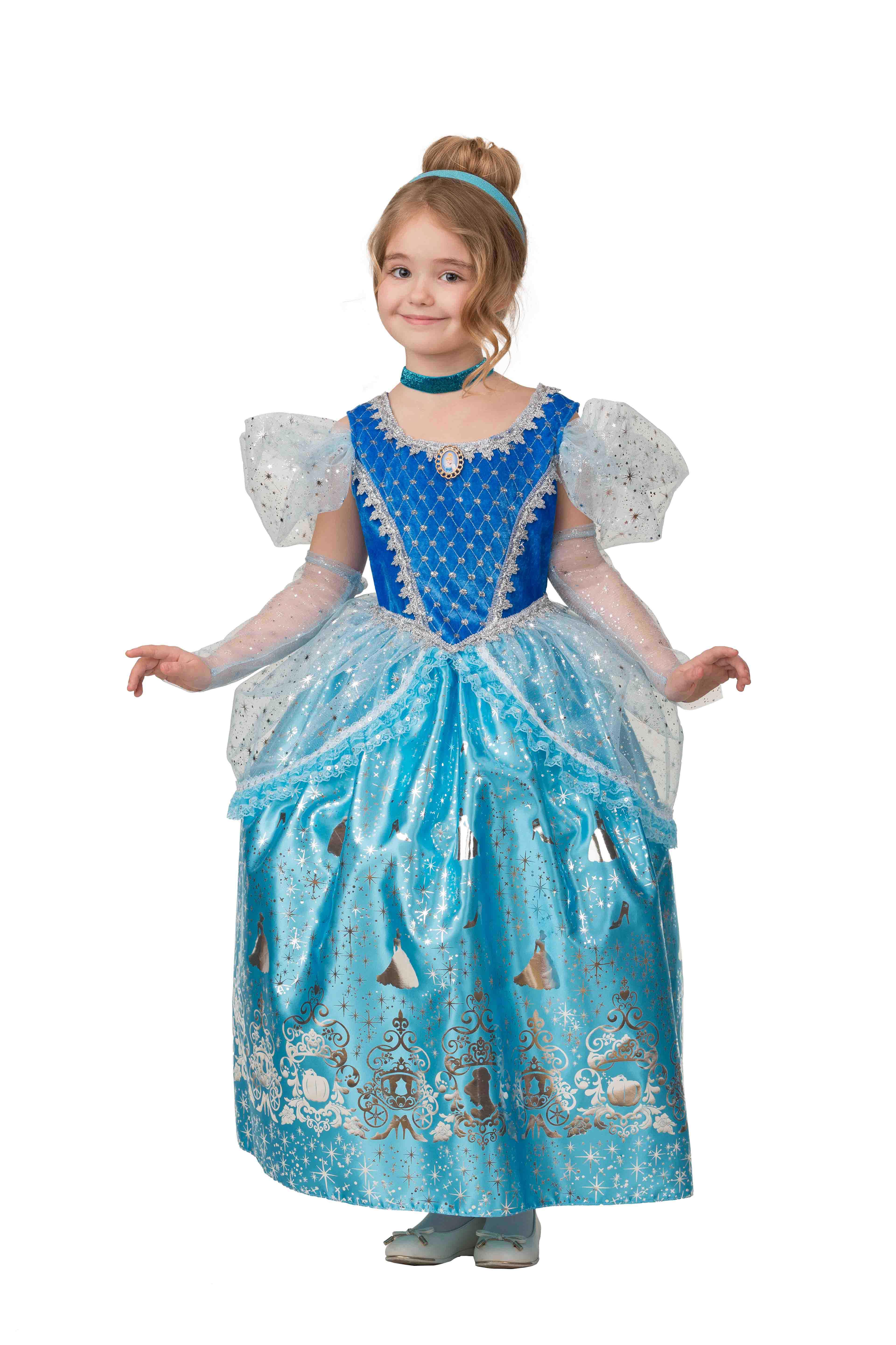 Изображение товара Карнавальный костюм Батик 1930-116-60 детский Принцесса Золушка р.116-60 для девочки