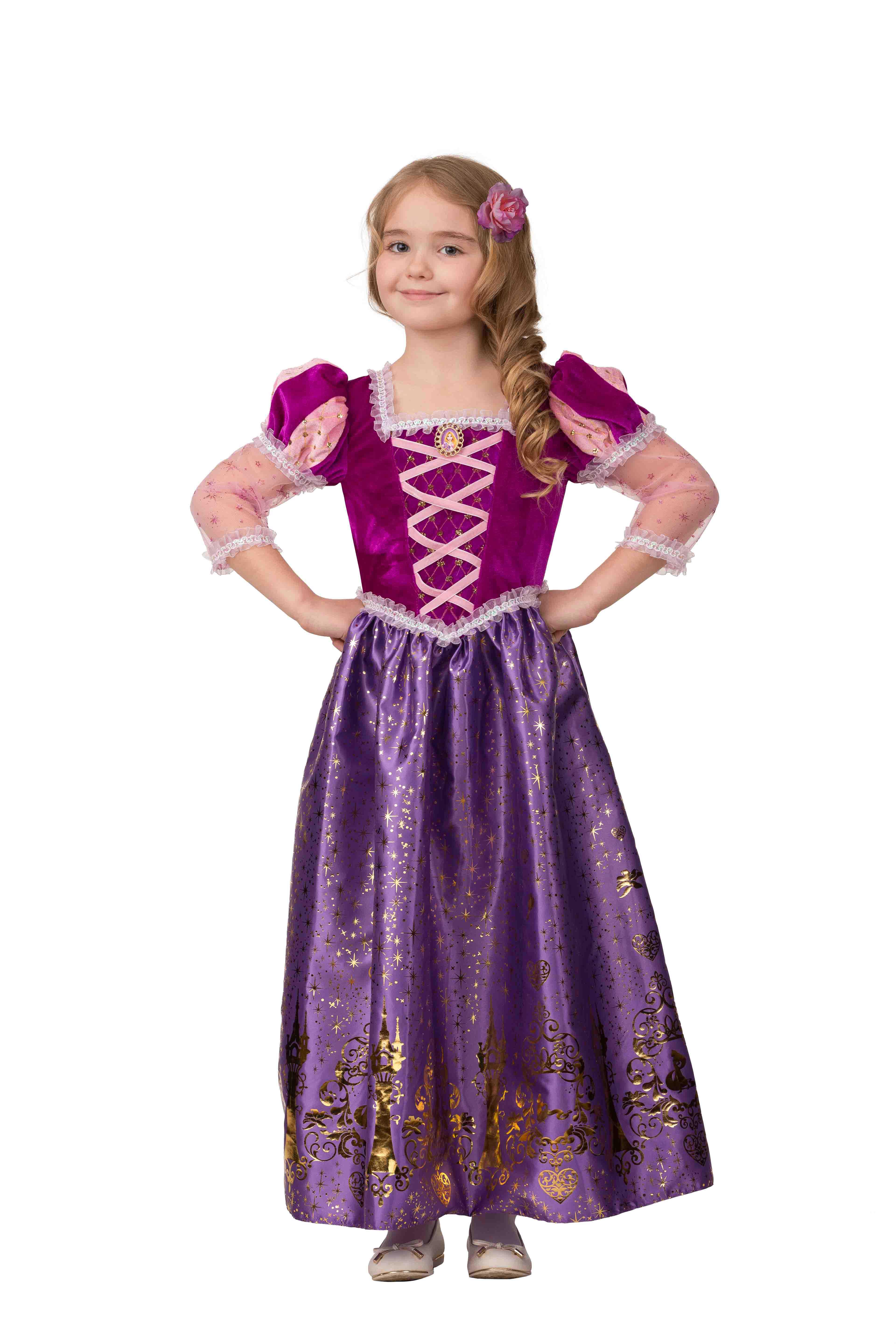 Изображение товара Карнавальный костюм Батик Принцесса Рапунцель детский р128-64 для девочки