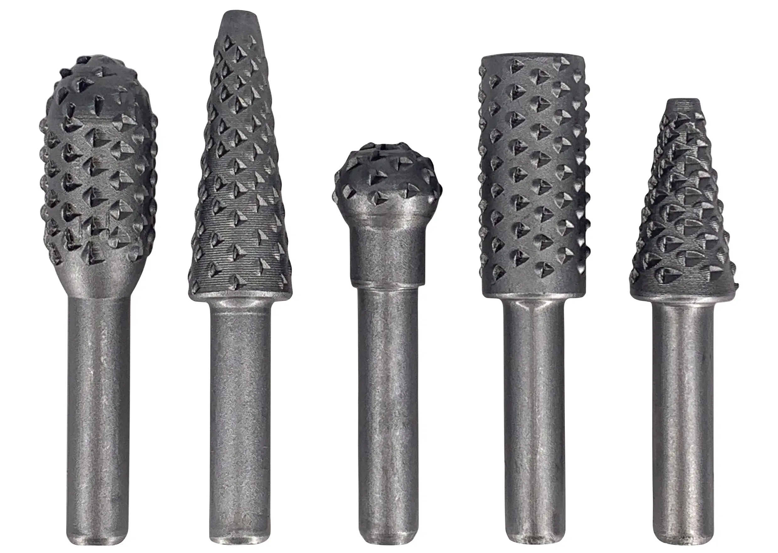 Набор борфрез по дереву Vertextools 0987-63 хвостовик 6.3 мм, 5 шт.