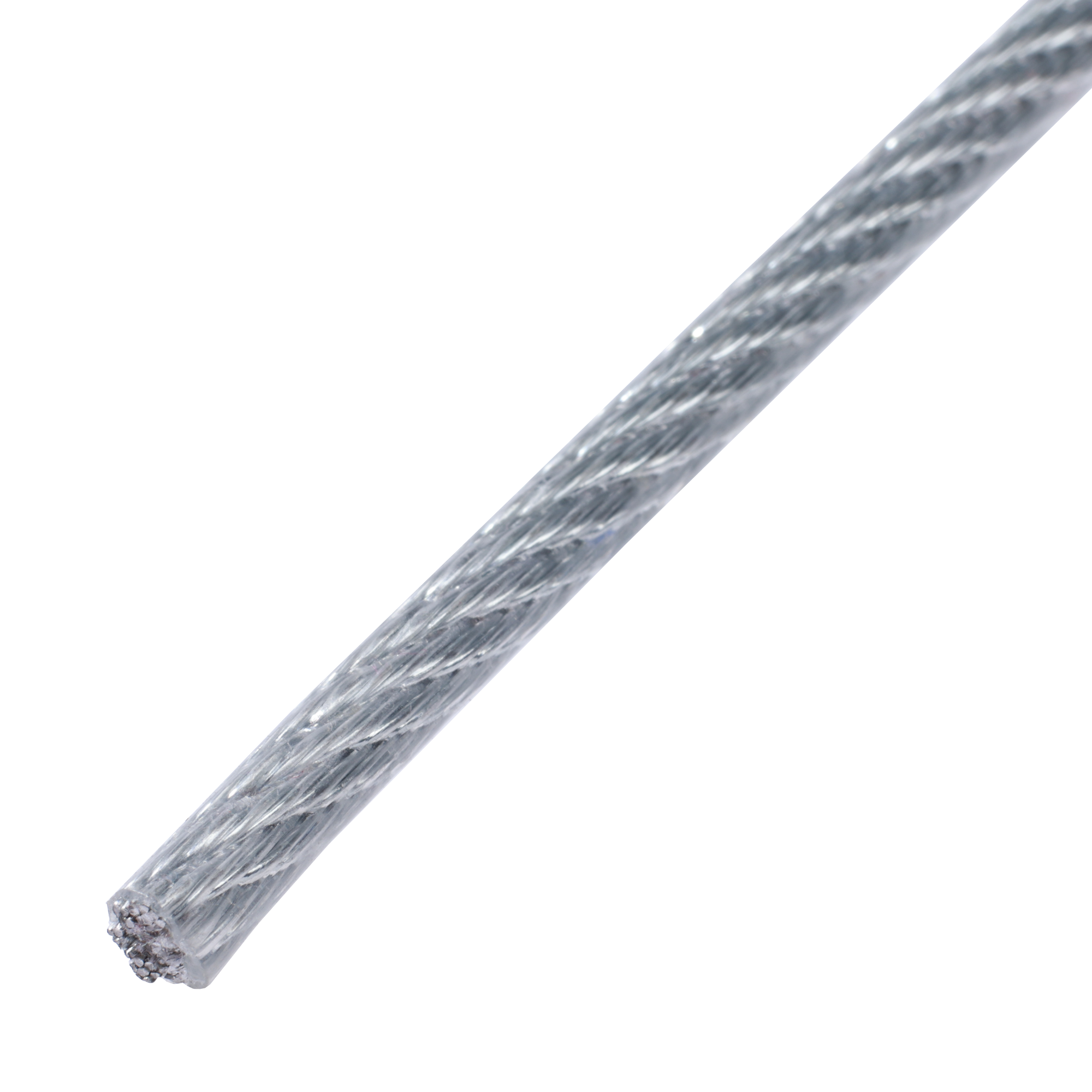 Трос стальной в ПВХ DIN 3055 2 мм на отрез