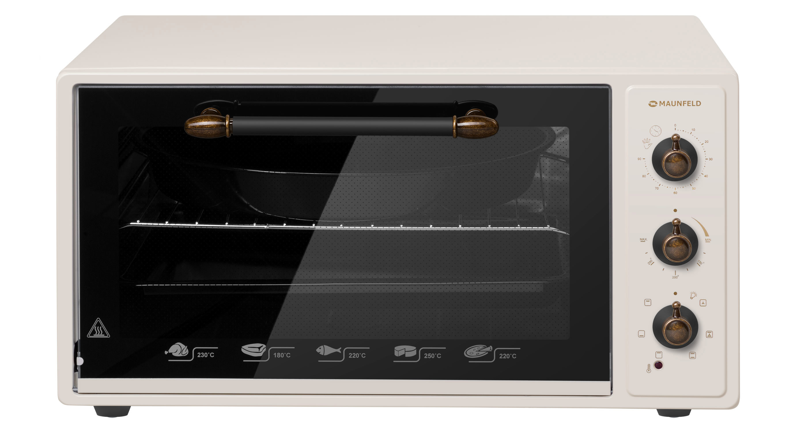 Изображение товара Электропечь Maunfeld CEMOA.456.RIB 60x30x40 см 1.5 кВт цвет бежевый