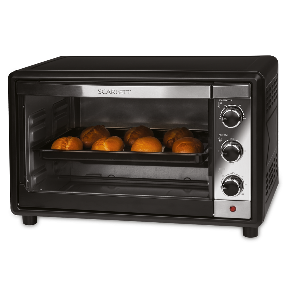 Изображение товара Электропечь Scarlett SC-EO93O18 35л 1600Вт черная с таймером и грилем