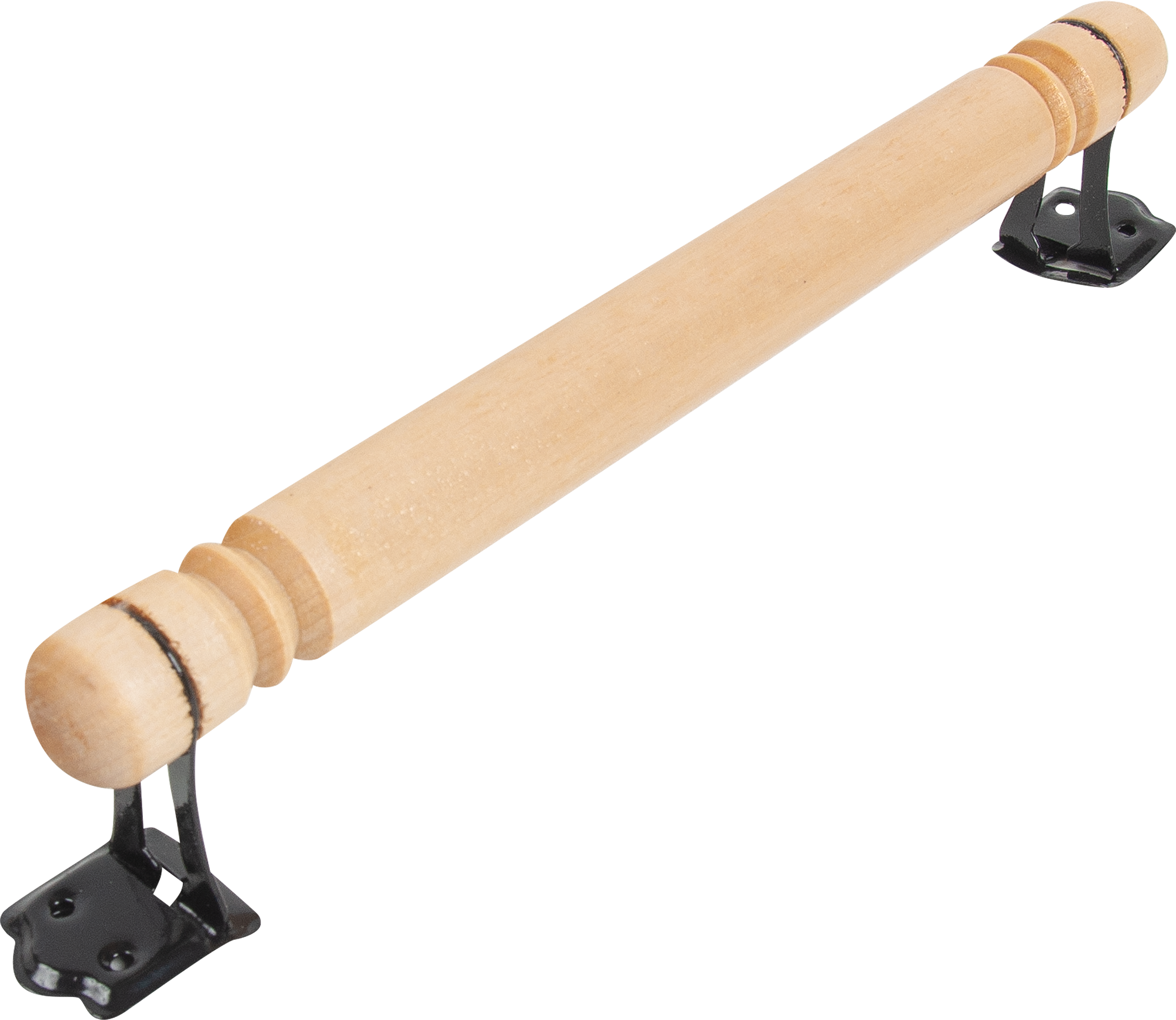 Ручка-скоба банная резная деревянная без покрытия 300 мм