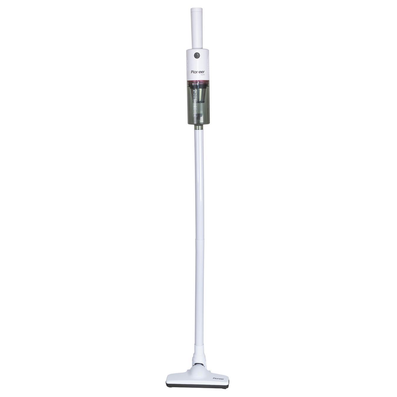 Изображение товара Вертикальный аккумуляторный пылесос Pioneer VC454S белый с HEPA фильтром и насадками