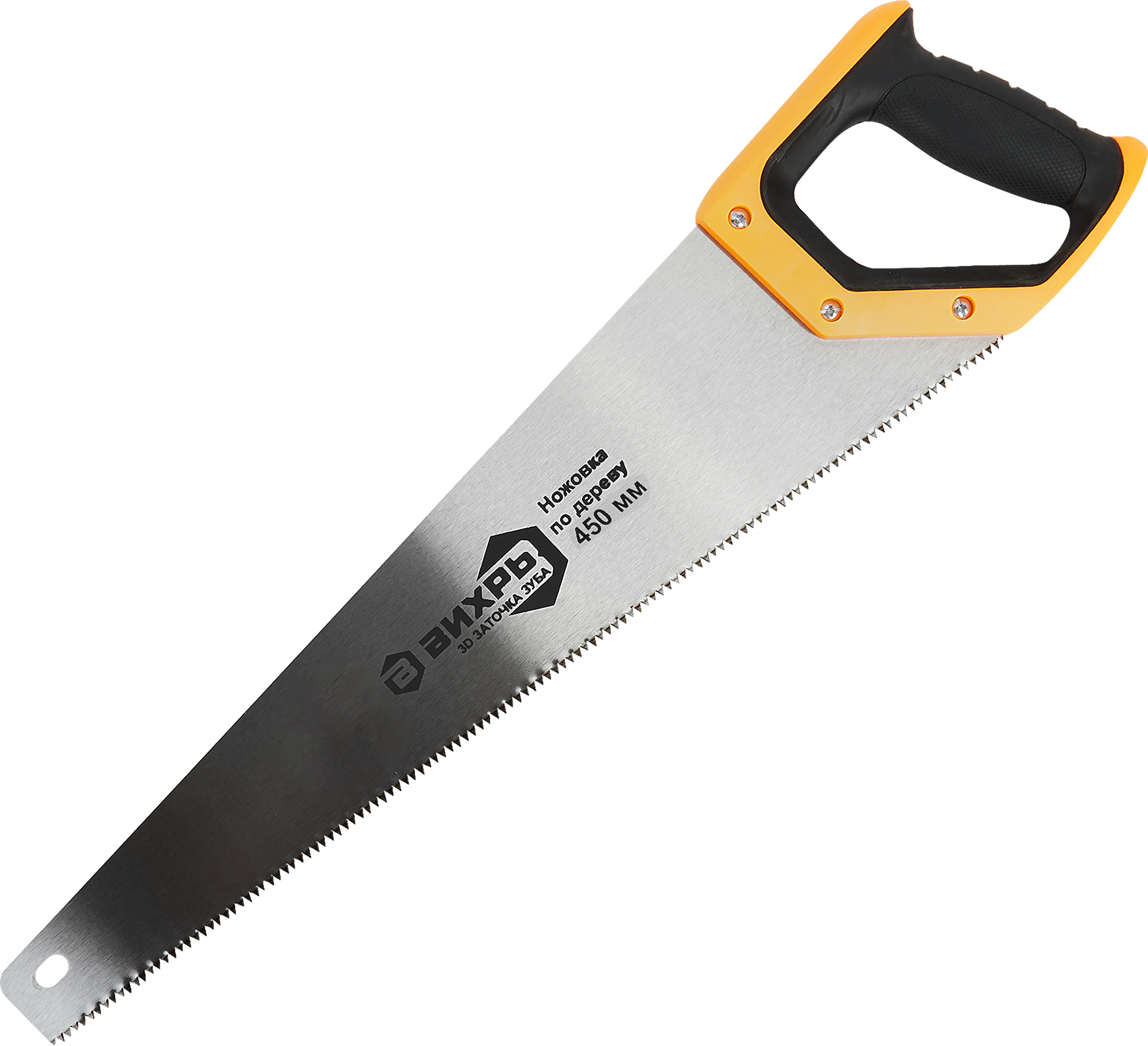 Изображение товара Пила по дереву Вихрь 450 мм классическая с нержавеющими зубьями