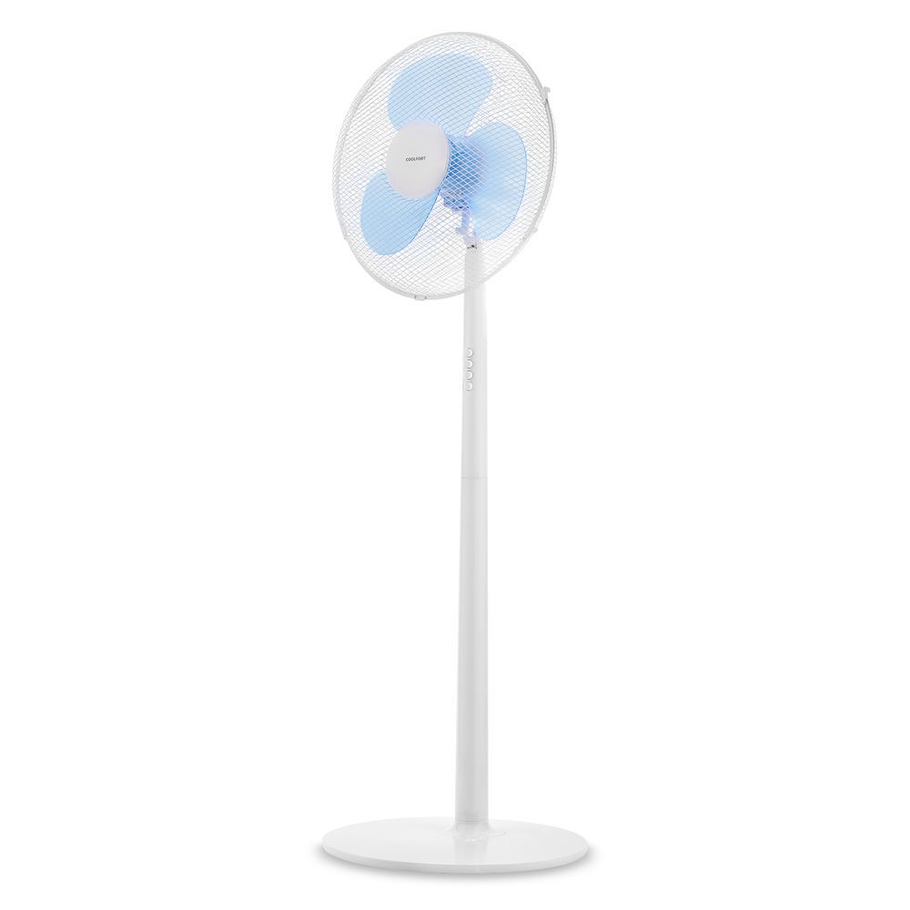 Изображение товара Вентилятор напольный Coolfort CF-2004 40 Вт D41 см цвет белый Изображение товара Вентилятор напольный Coolfort CF-2004 40 Вт D41 см цвет белый