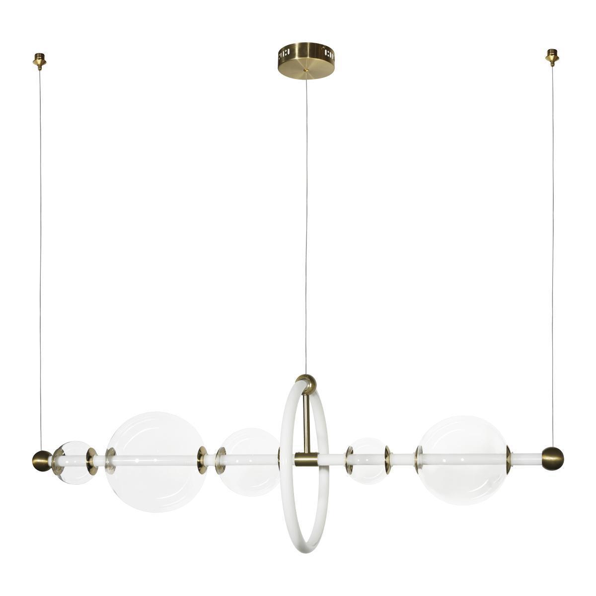 Изображение товара Подвесная люстра LOFT IT Alpha 2 плафона 36W теплый белый свет стекло металл