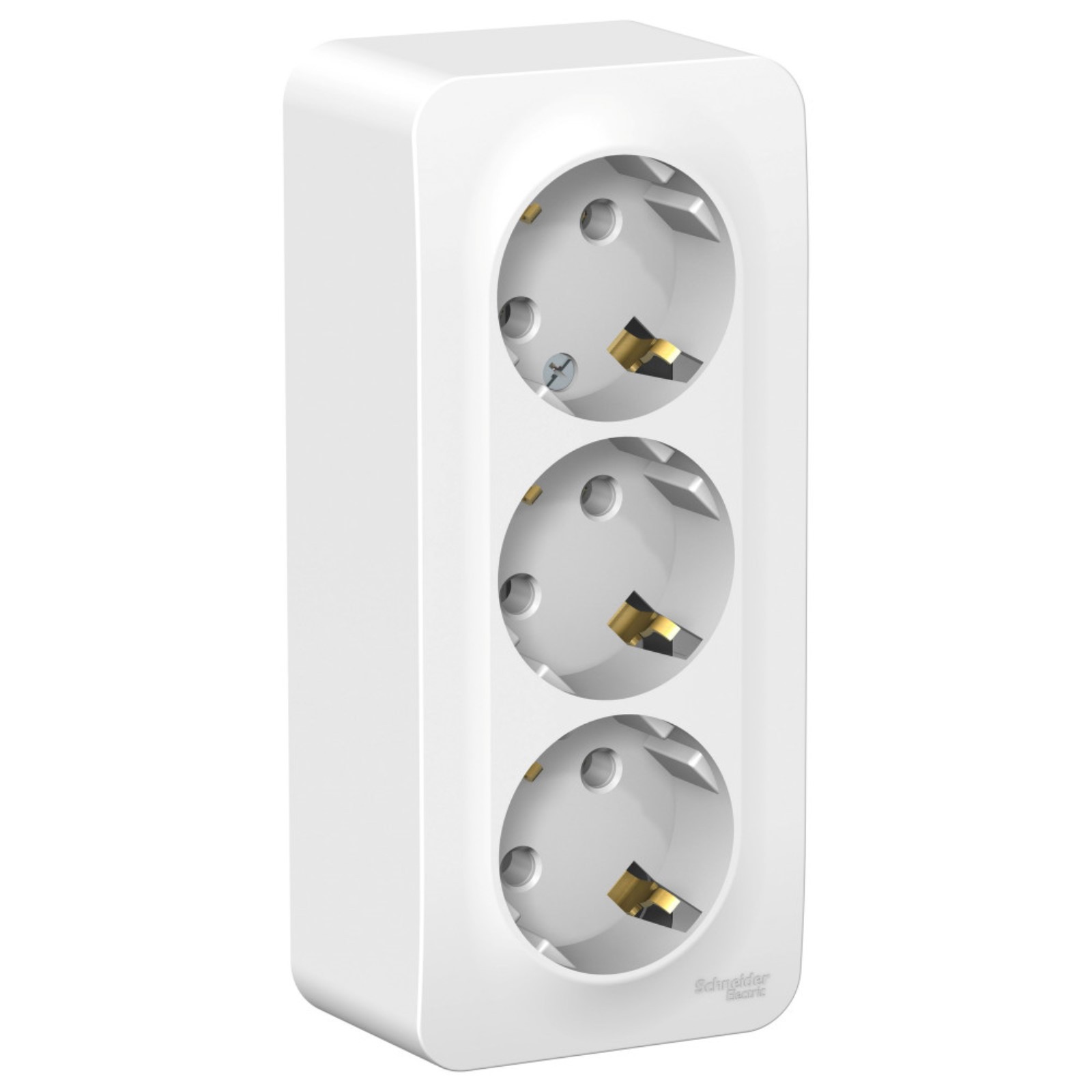 Изображение товара Розетка тройная накладная Schneider Electric Blanca с заземлением белый IP20 Изображение товара Розетка тройная накладная Schneider Electric Blanca с заземлением белый IP20