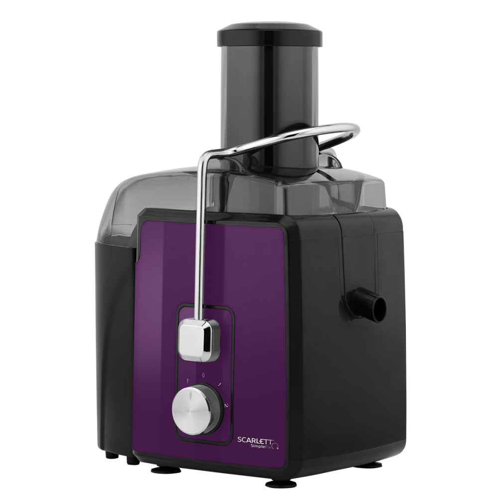 Изображение товара Электрическая соковыжималка Scarlett SC-JE50S47 1200 Вт металлическая фиолетовая