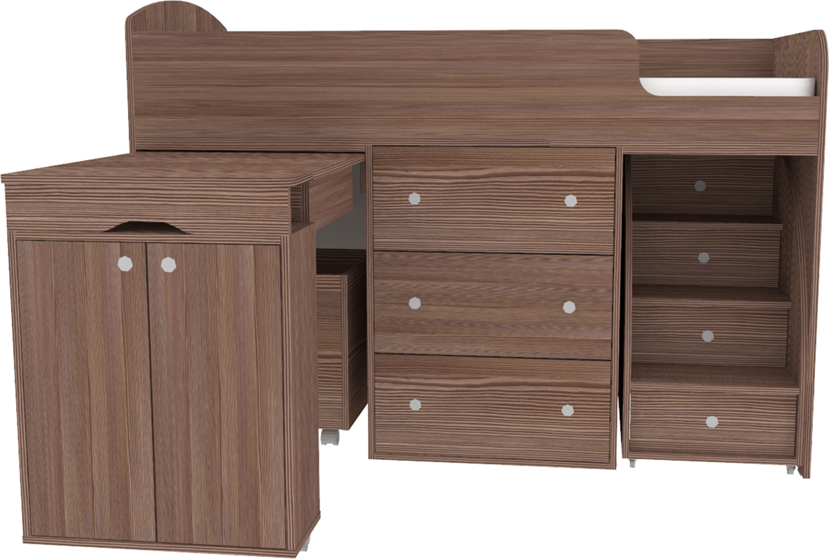 Изображение товара Кровать Кариви Коллекция киви 184x113x84 см цвет бодега темный