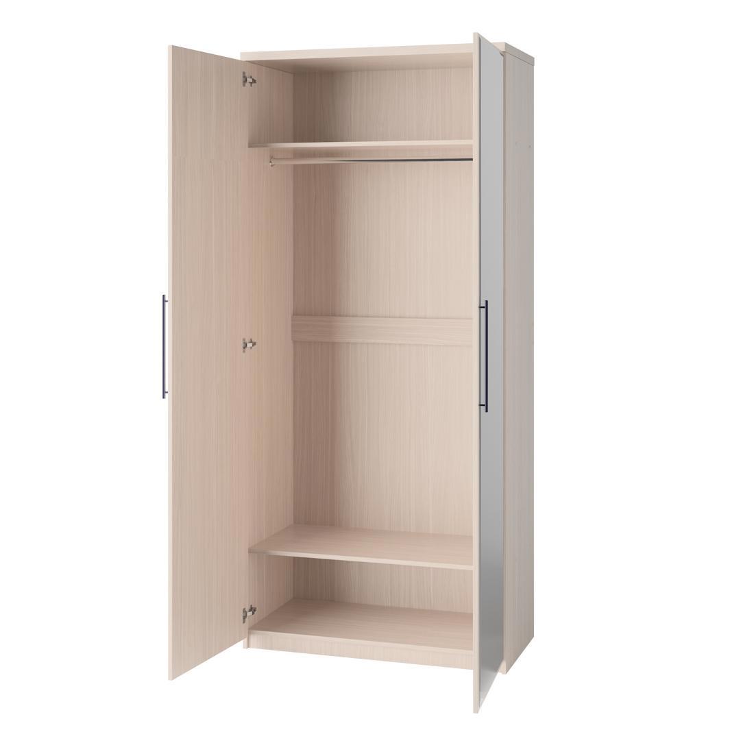 Изображение товара Шкаф распашной Шарм-Дизайн Мелодия Эконом 2 80x220x45 см ЛДСП цвет вяз