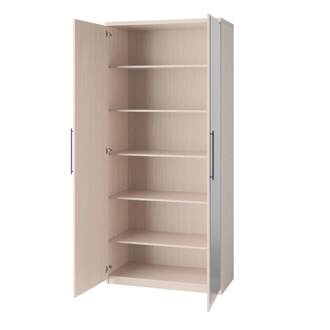 Изображение товара Шкаф распашной Мелодия Эконом 4 в стиле классика, 80x220x45 см, латвийская розница