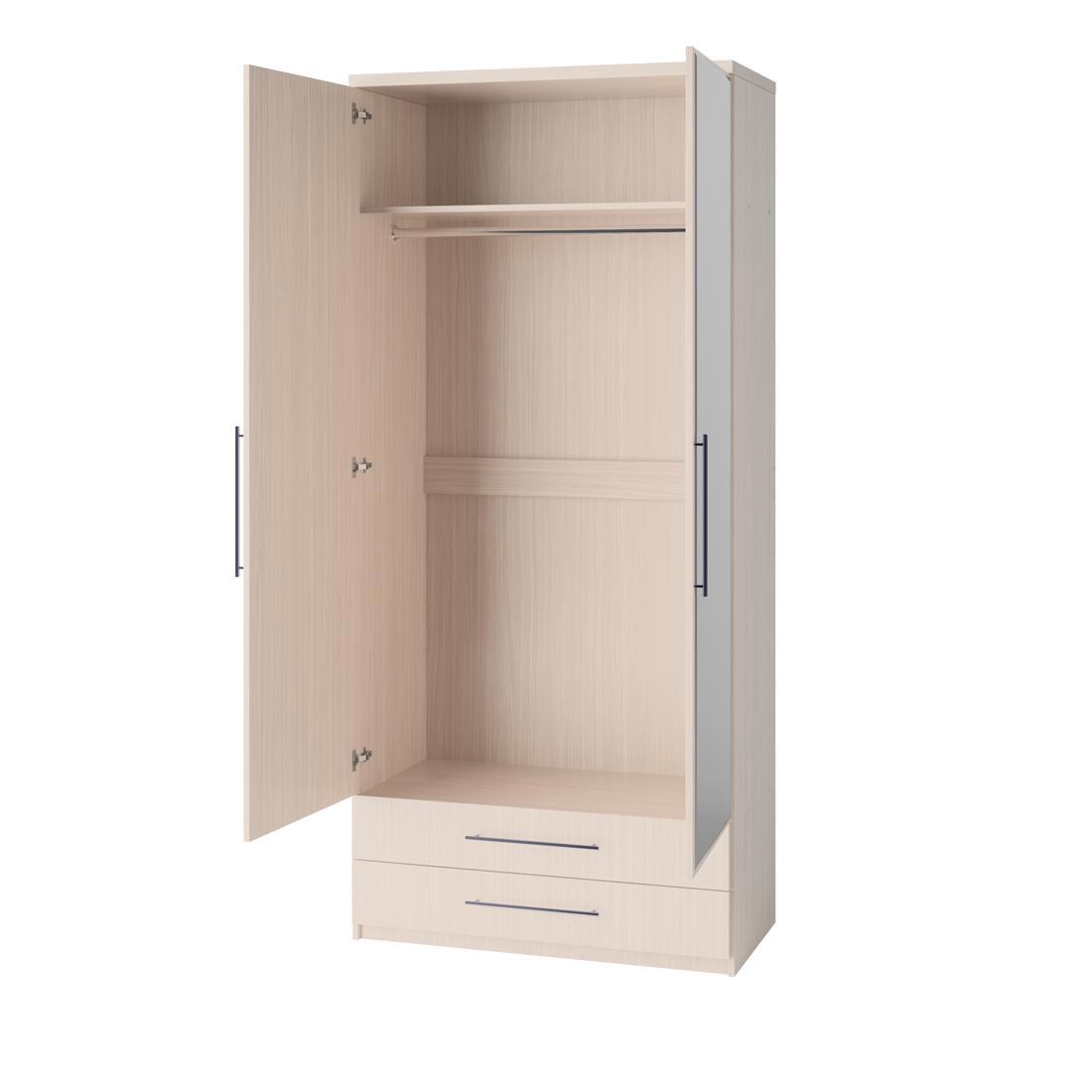 Изображение товара Шкаф распашной Мелодия Эконом 6 из ЛДСП бежевый для спальни и прихожей