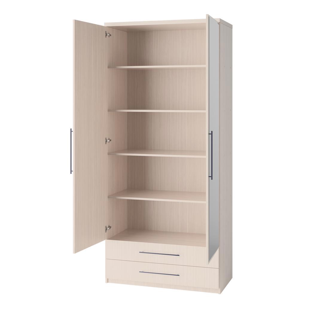 Изображение товара Шкаф распашной Шарм-Дизайн Мелодия Эконом 8 80x220x45 см ЛДСП цвет вяз