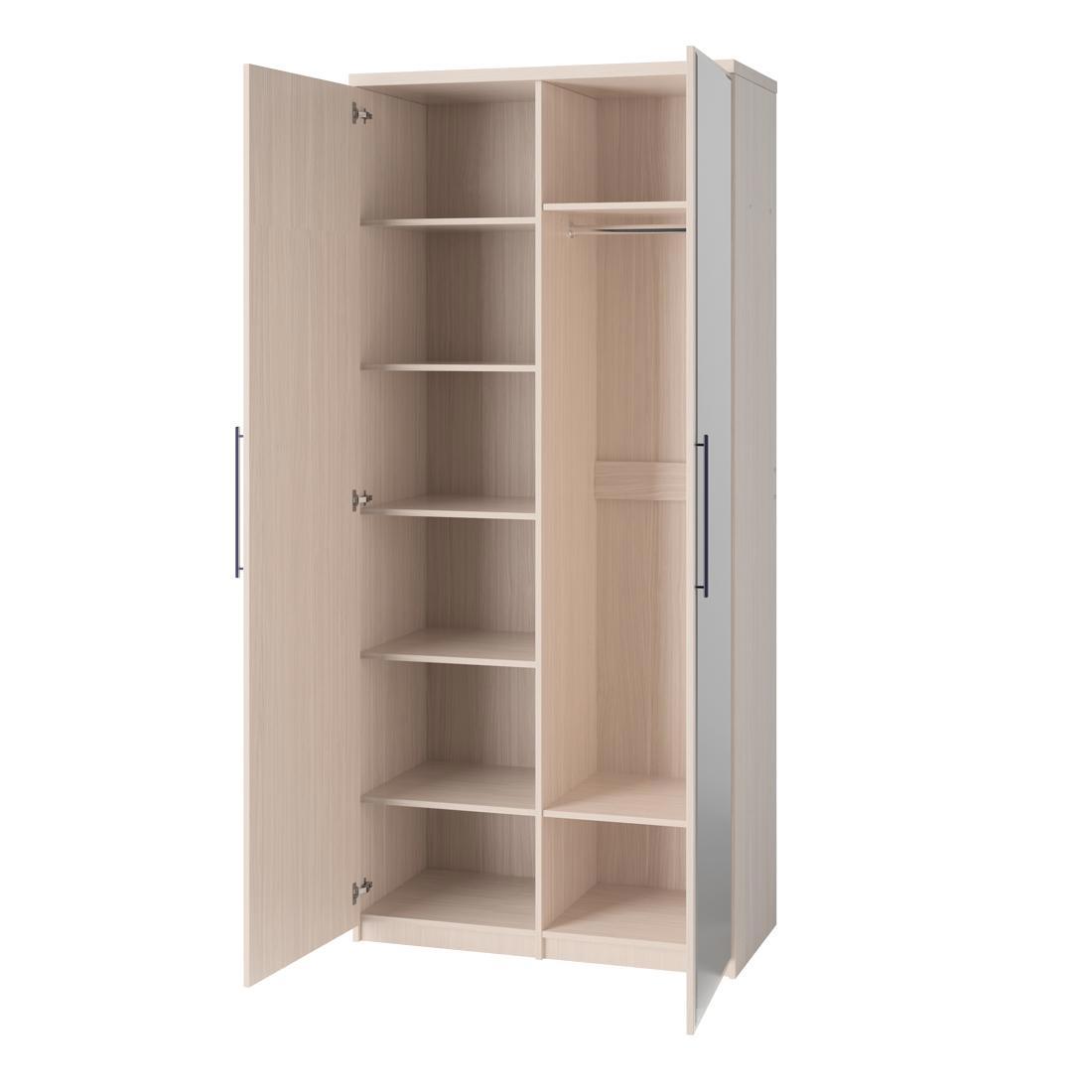 Изображение товара Шкаф распашной Шарм-Дизайн Мелодия Эконом 9 90x220x45 см ЛДСП цвет вяз