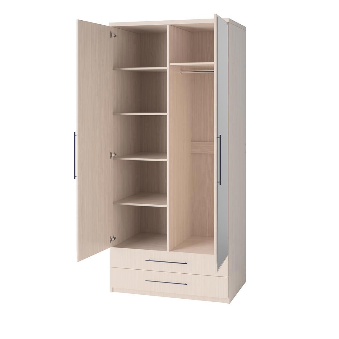 Изображение товара Шкаф распашной Шарм-Дизайн Мелодия 100x220x60 см ЛДСП цвет вяз