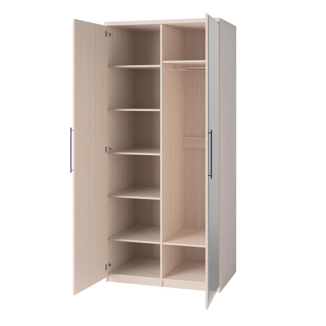 Изображение товара Шкаф распашной Шарм-Дизайн Мелодия Эконом 90x220x60 см ЛДСП цвет вяз