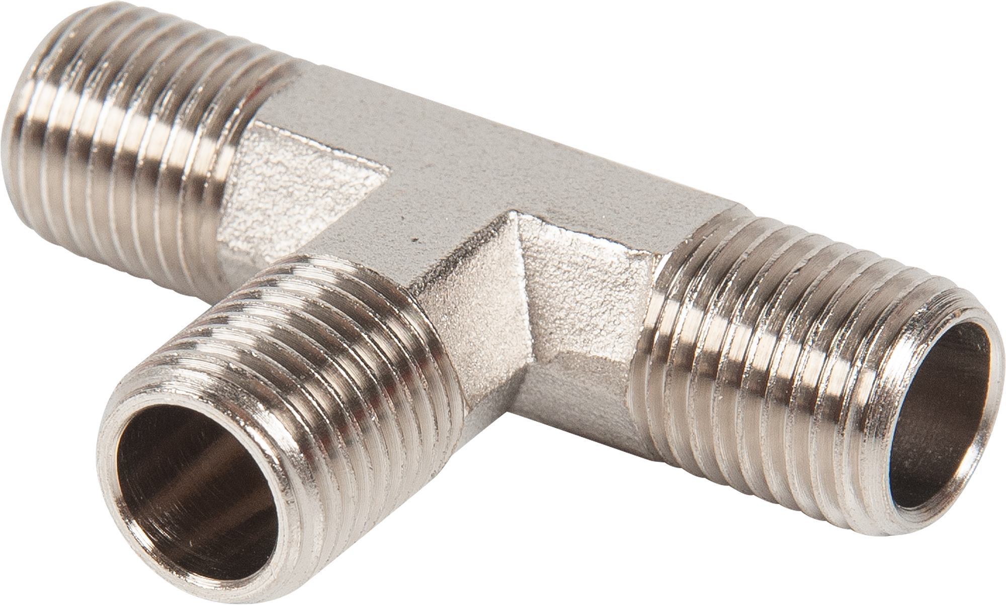 Изображение товара Тройник для компрессора Elitech T-1/4 MMM латунь 1/4 резьба