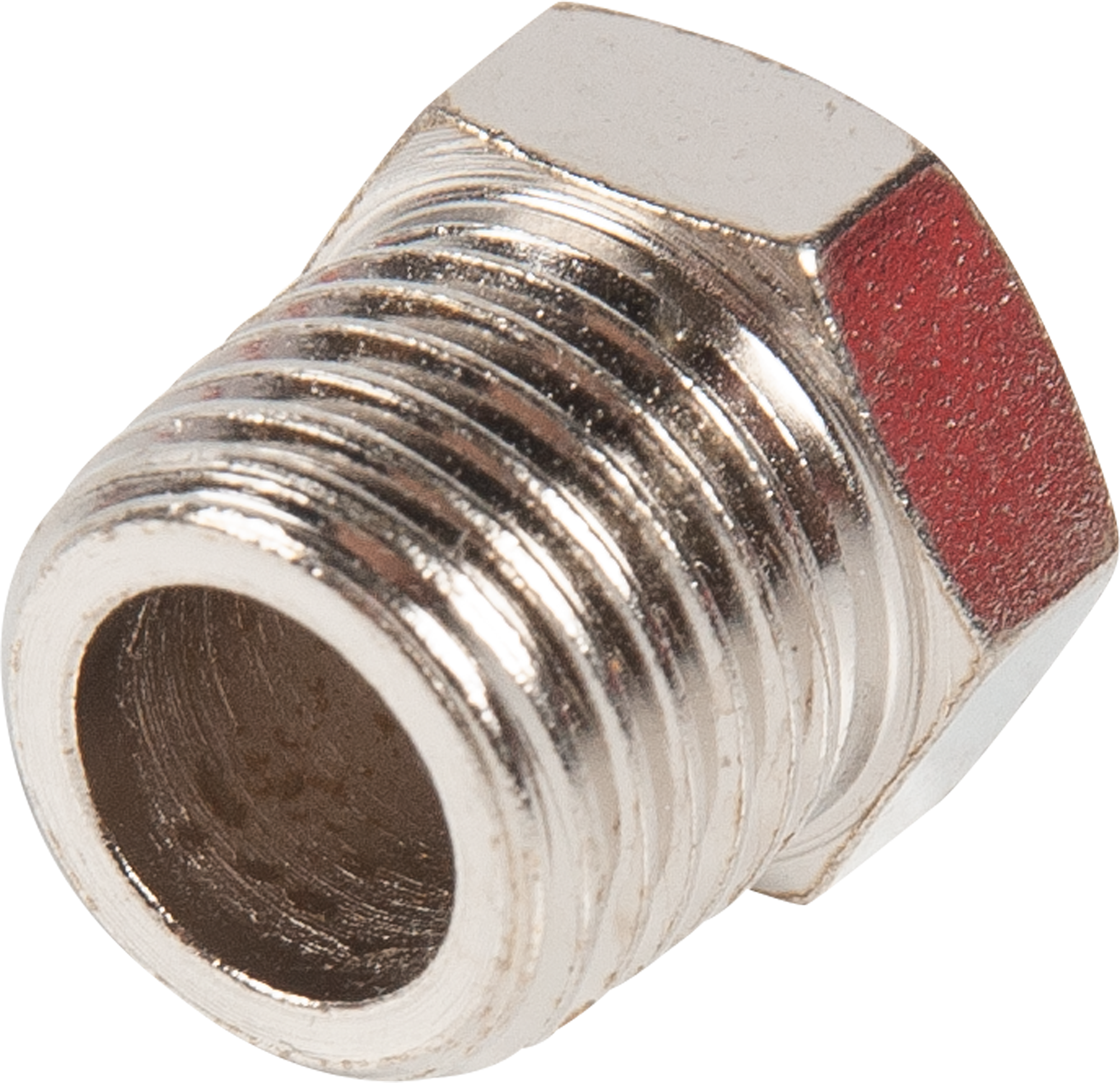 Изображение товара Заглушка для компрессора Elitech 1/4 M никелированная высокого качества