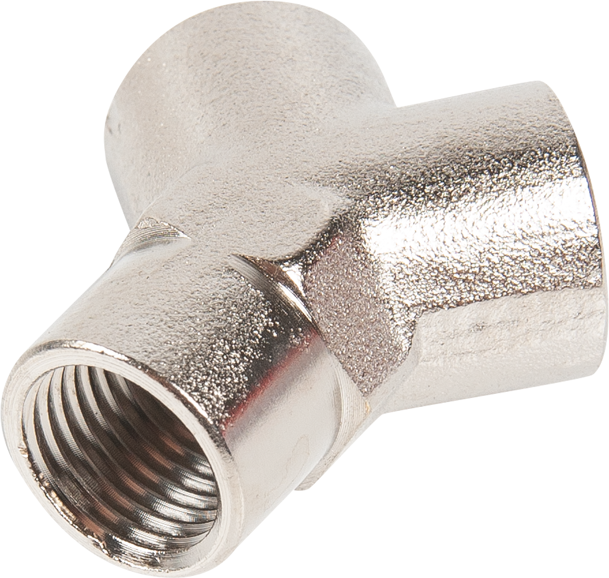 Изображение товара Тройник для компрессора ELITECH Y-1/4 FFF латунь резьбовой соединитель