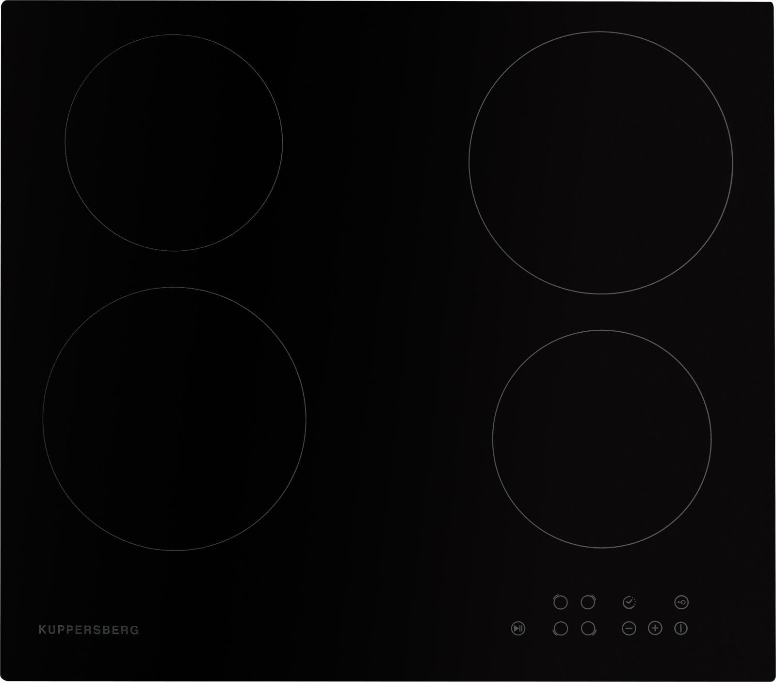 Изображение товара Электрическая варочная панель Kuppersberg 601 59 см 4 конфорки цвет черный
