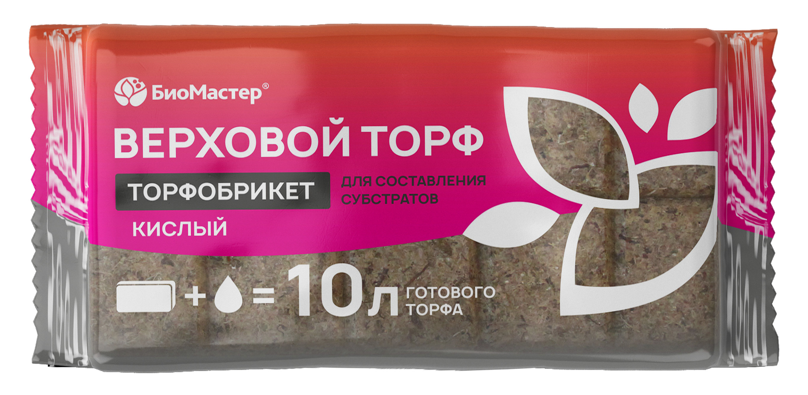 Изображение товара Торф верховой кислый БиоМастер 10 л