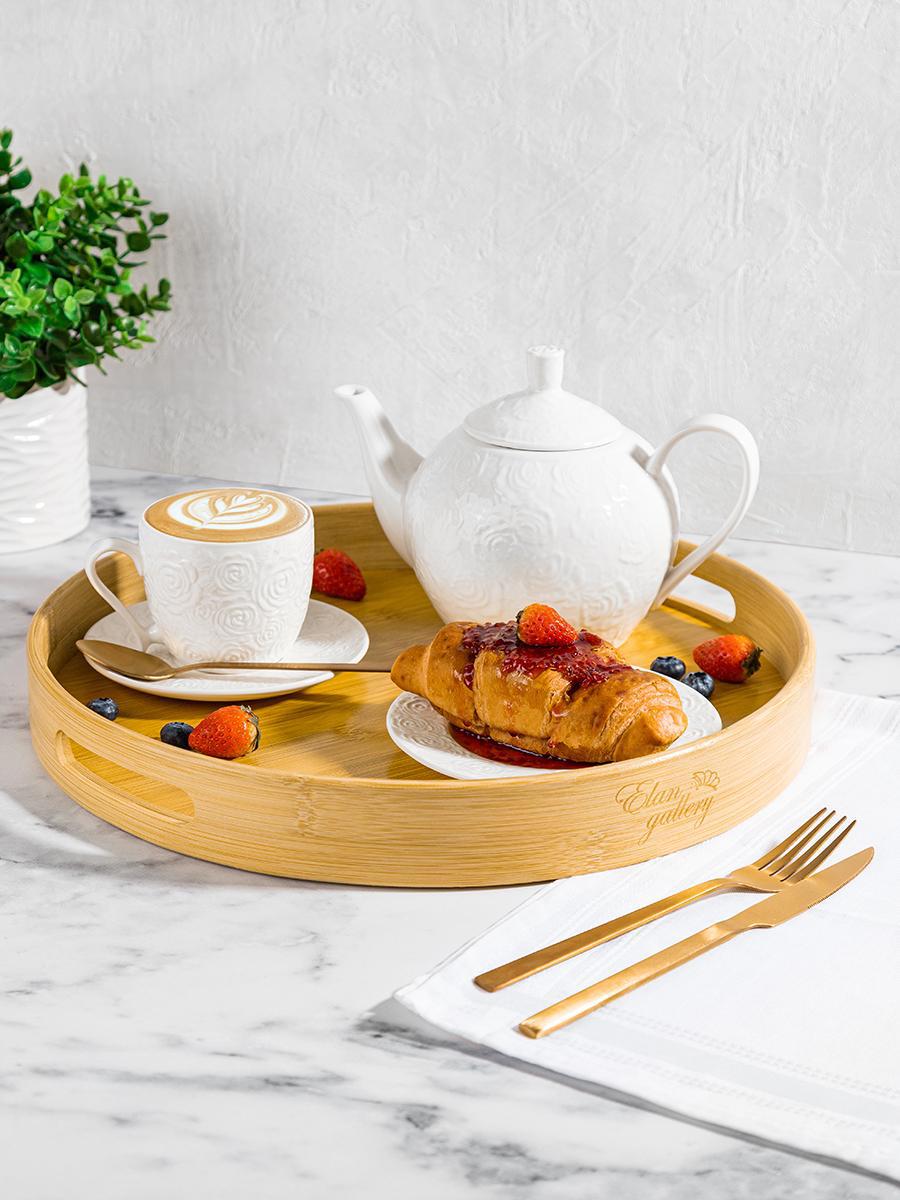 Изображение товара Поднос из бамбука ELAN GALLERY 38x38x5 см светло-коричневый