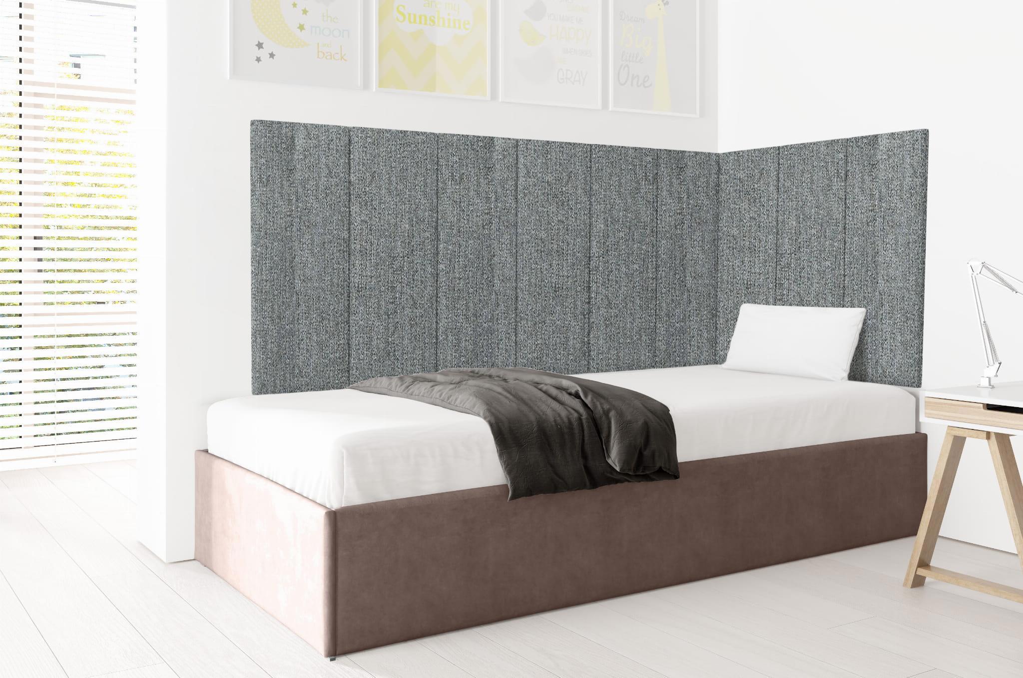 Изображение товара Мягкие панели Tartilla Cotton Moondust серые 800x300x29мм 4 шт
