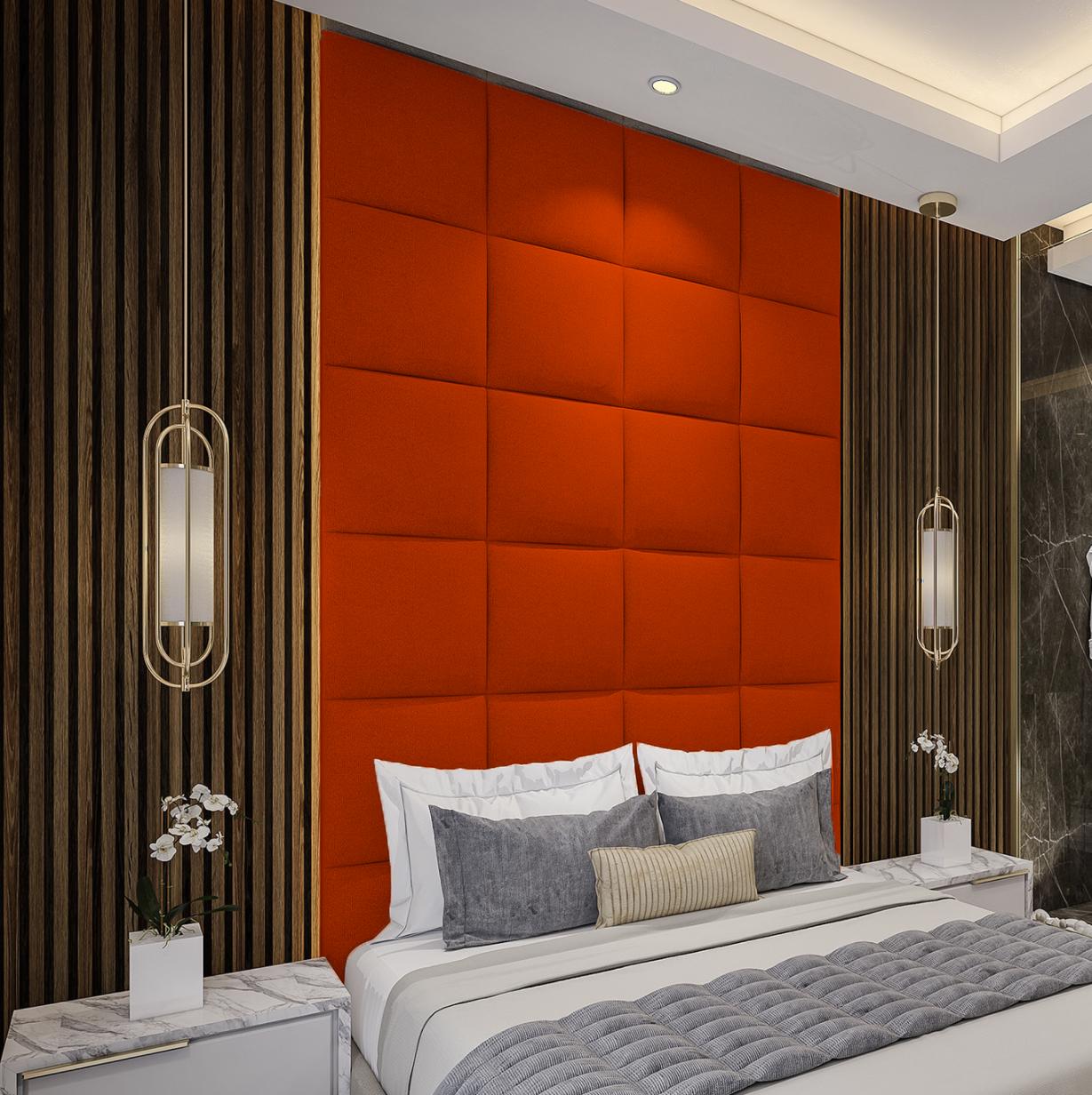 Изображение товара Мягкая панель Tartilla Velour Orange 500x500x29 мм Изображение товара Мягкая панель Tartilla Velour Orange 500x500x29 мм