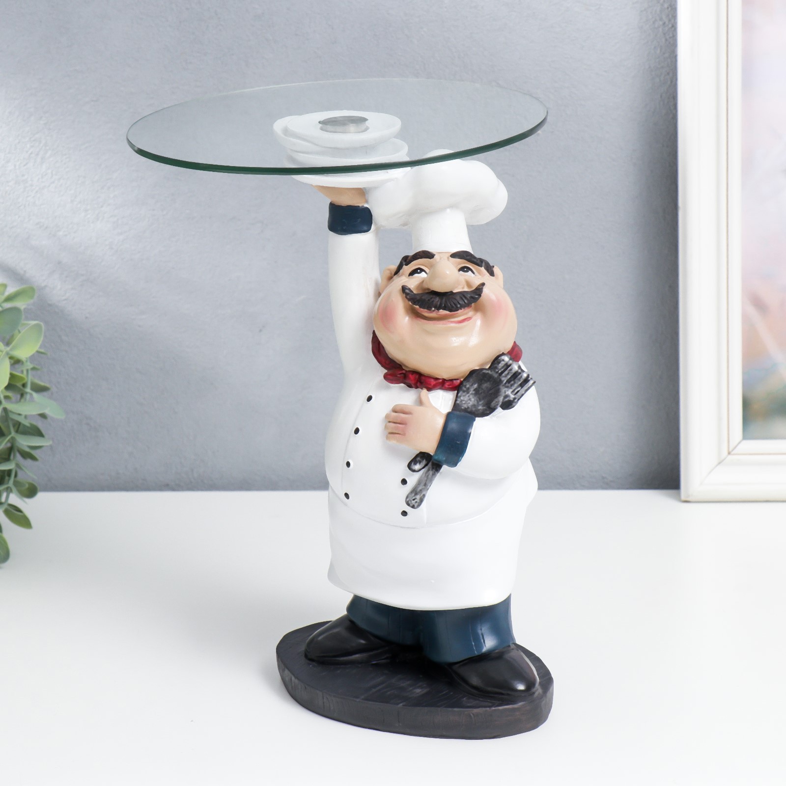 Изображение товара Подставка интерьерная "Усатый повар" 28x19.5x19.5 см