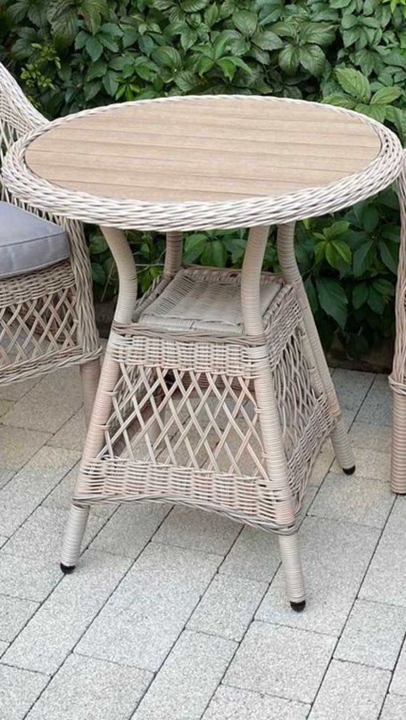 Изображение товара Нераздвижной садовый стол California 75 см x 70 см x 75 см алюминий серый / серебристый