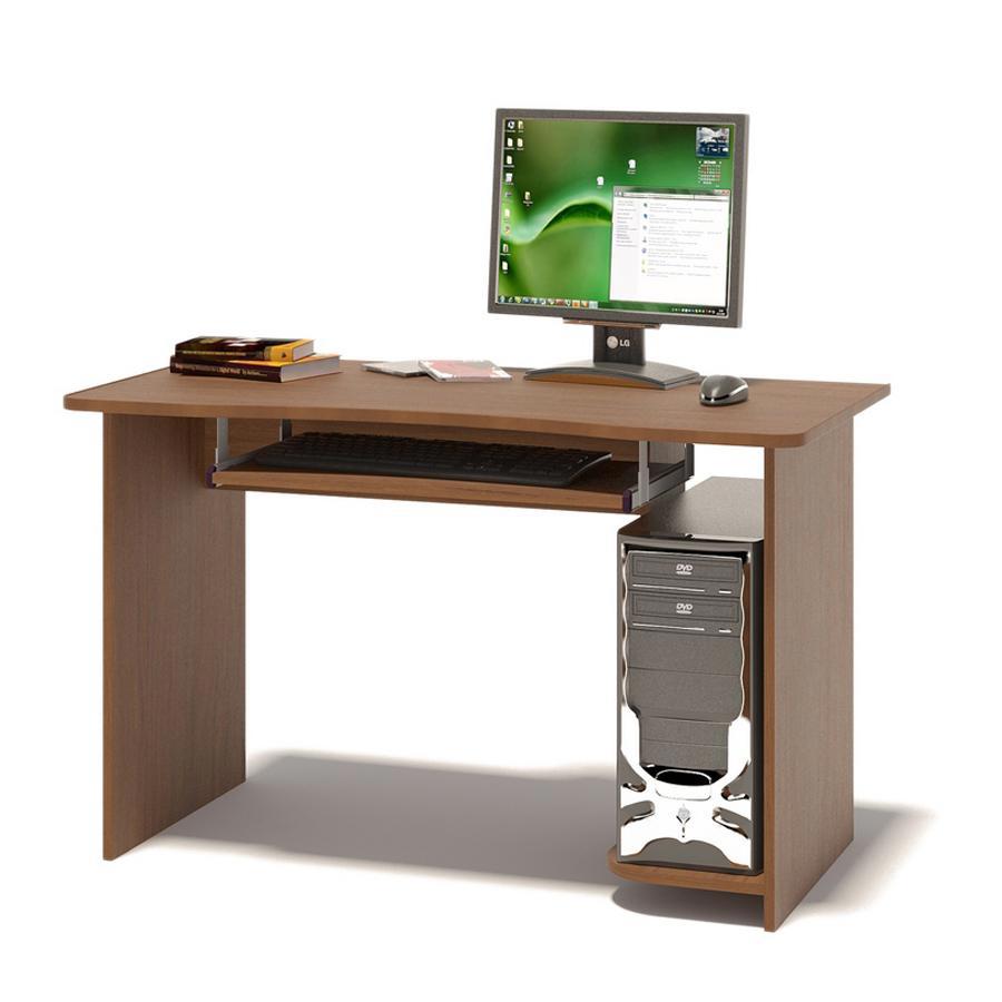 Изображение товара Компьютерный стол Шарм-дизайн Ск-1200 из ЛДСП цвета орех с гарантией 18 мес