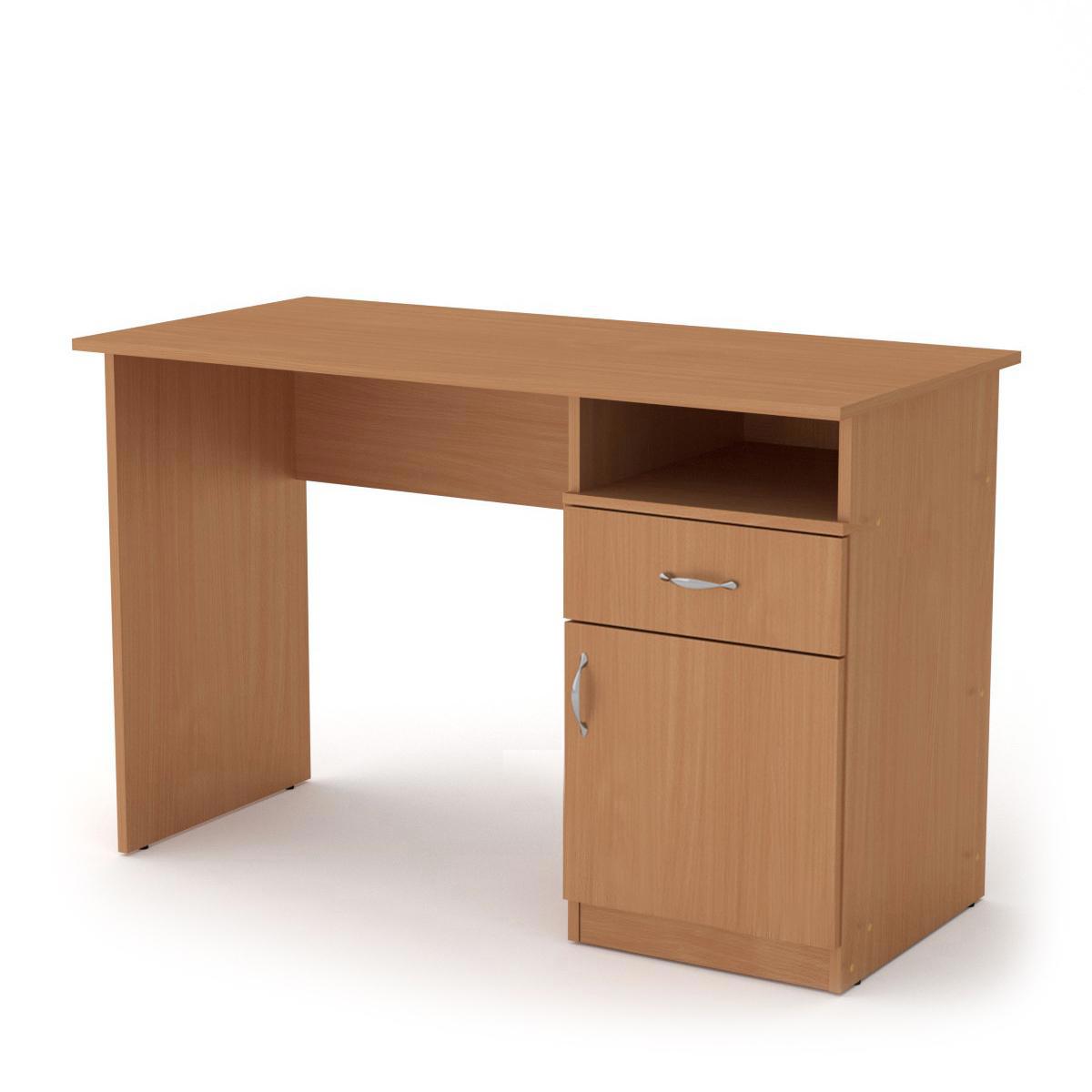 Изображение товара Компьютерный стол Шарм-дизайн 120x75x60 см из ЛДСП цвет бук