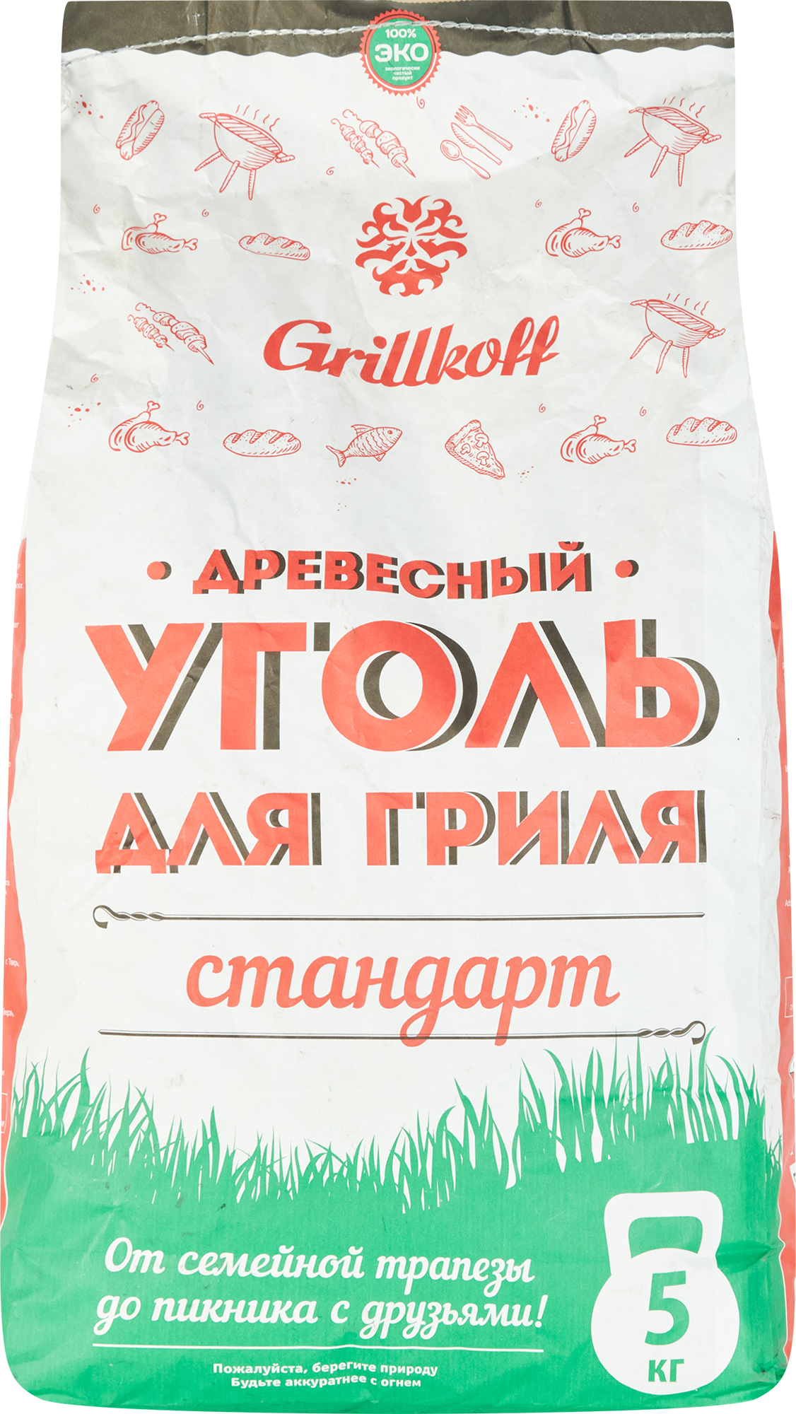 Изображение товара Уголь древесный берёзовый Grillkoff, 5 кг. Изображение товара Уголь древесный берёзовый Grillkoff, 5 кг.