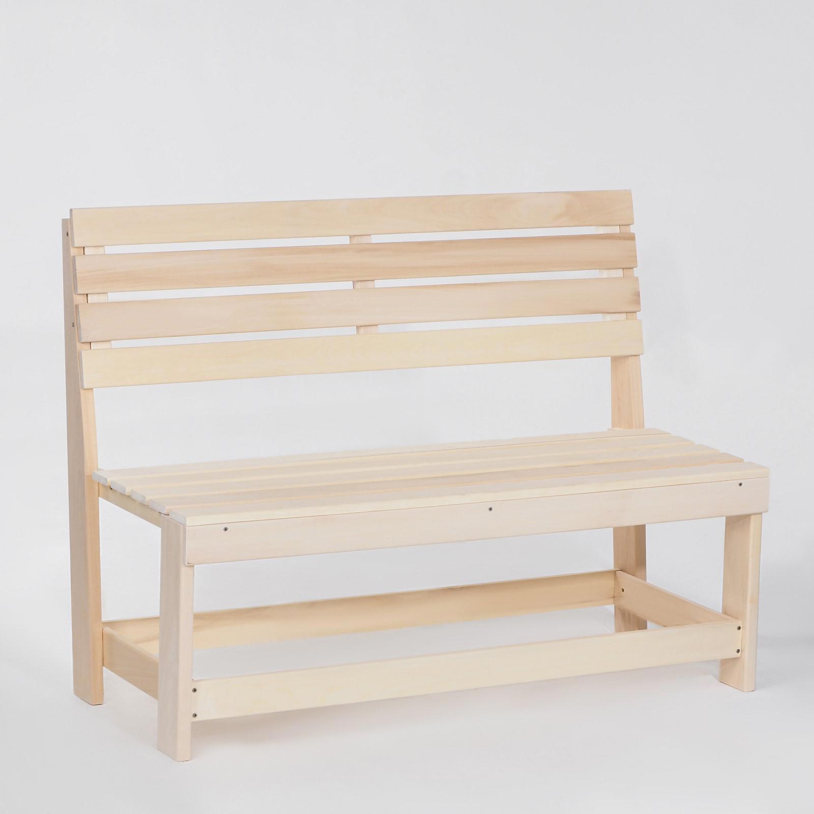 Изображение товара Скамейка из наличника, 120×50×90см, из липы, Добропаровъ