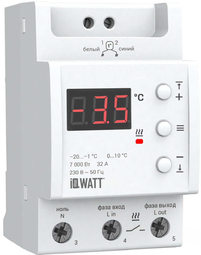 Изображение товара Электронный терморегулятор IQWATT для теплого пола и антиобледенения