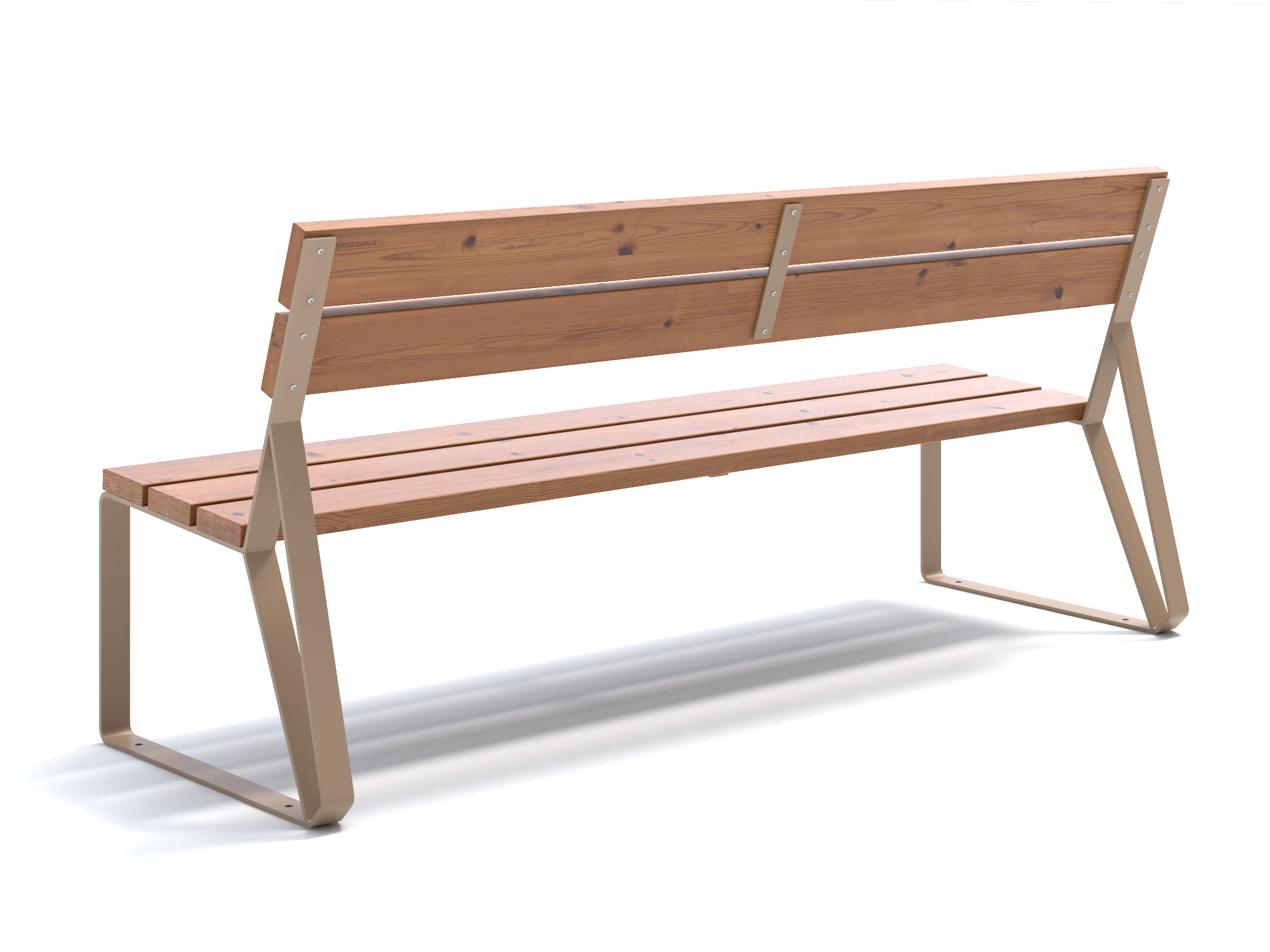 Изображение товара Скамья садово-парковая Mirozdanie PT1840L Park 1840 термососна латте