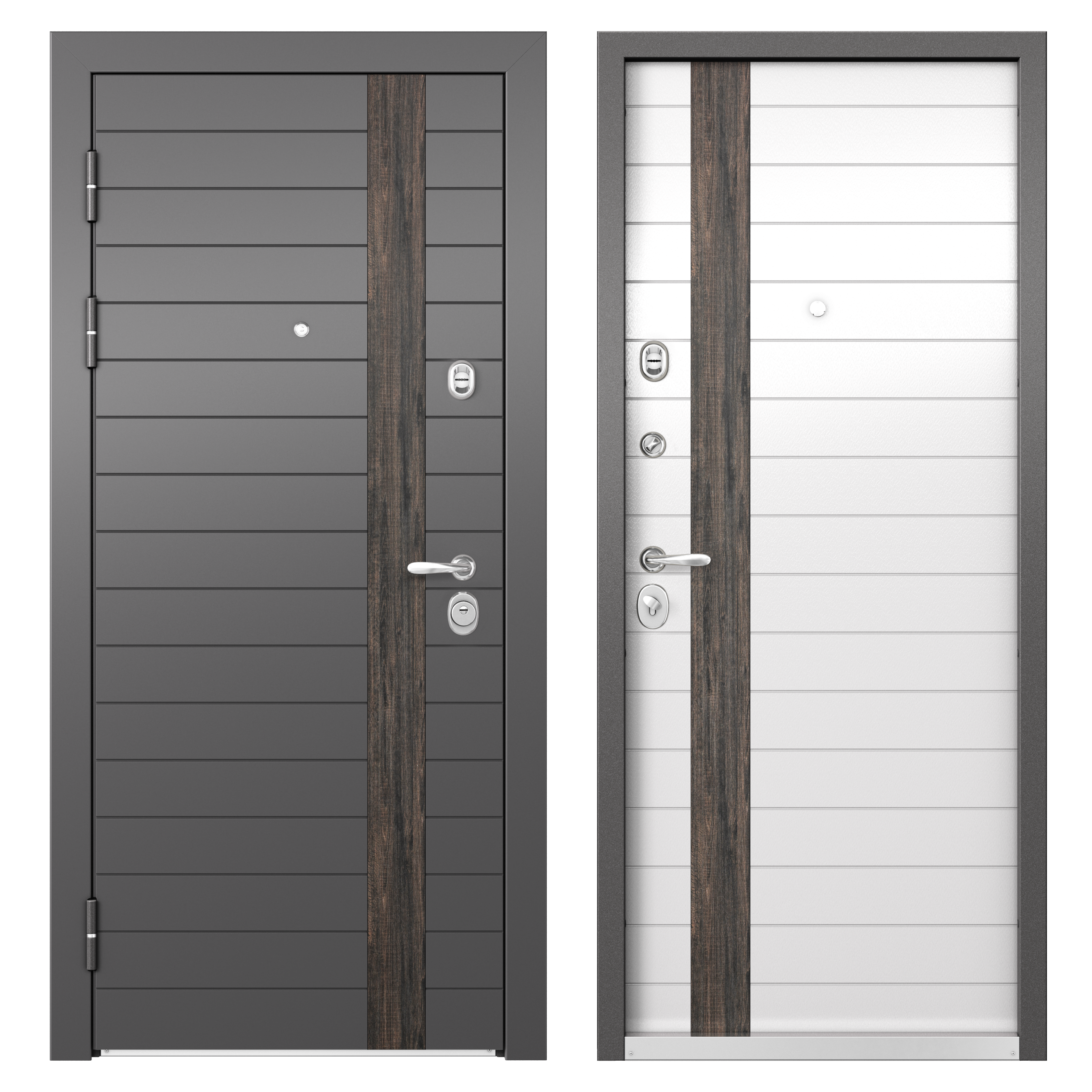 Изображение товара Входная металлическая дверь Фолд райс 950 мм левая с утеплением и защитой