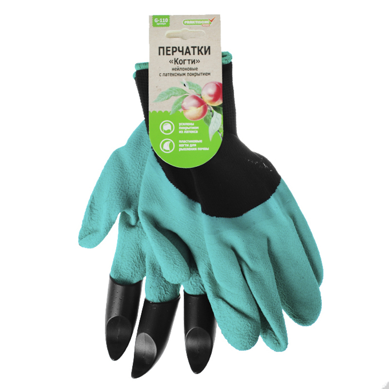 Изображение товара Перчатки нейлон облив латекс Praktische Home Ж0797 размер 9/L