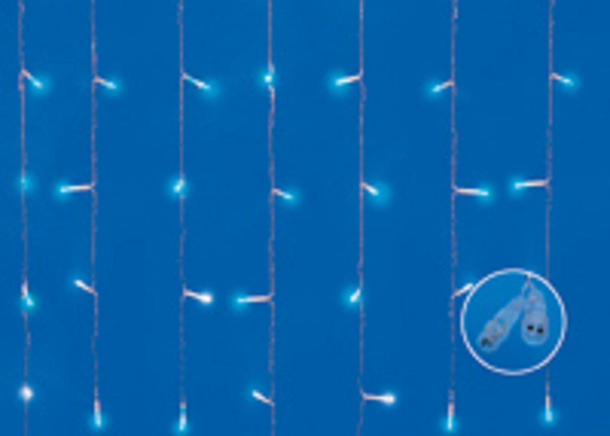 Изображение товара Электрогирлянда комнатная Uniel занавес 240 ламп 3x2 м холодный белый свет