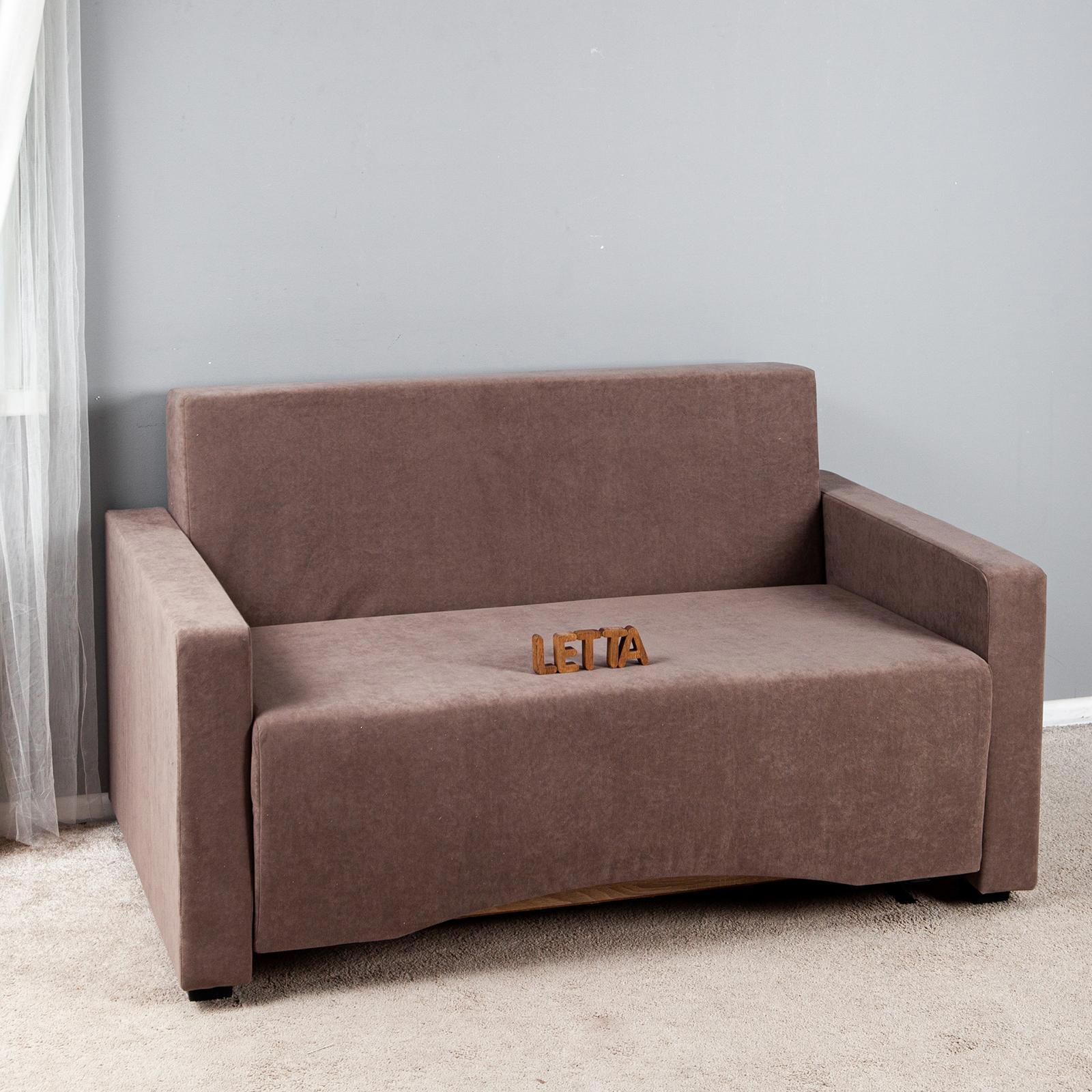 Изображение товара Диван Letta Найс 142x82x91 см ткань цвет какао