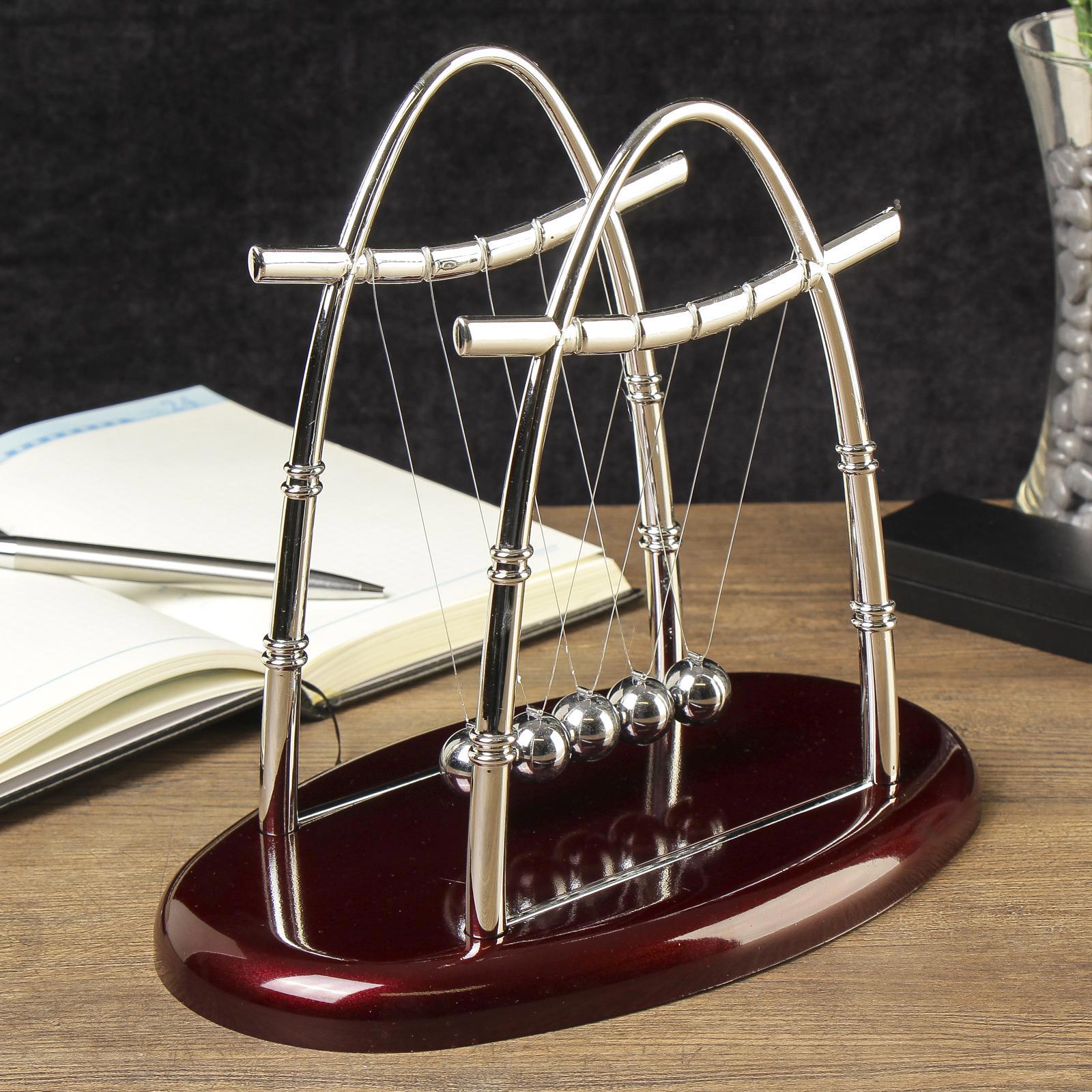 Изображение товара Маятник Шары техно овальный 23x26x16 см — декоративный предмет