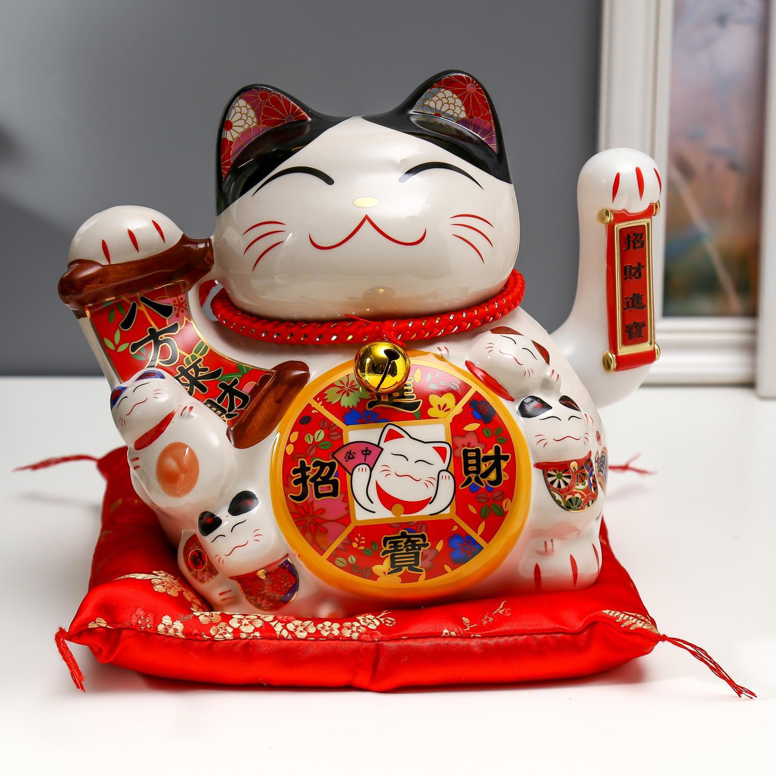Изображение товара Маятник "Кот Манэки-нэко со свитком" 19.5x20x14.5 см