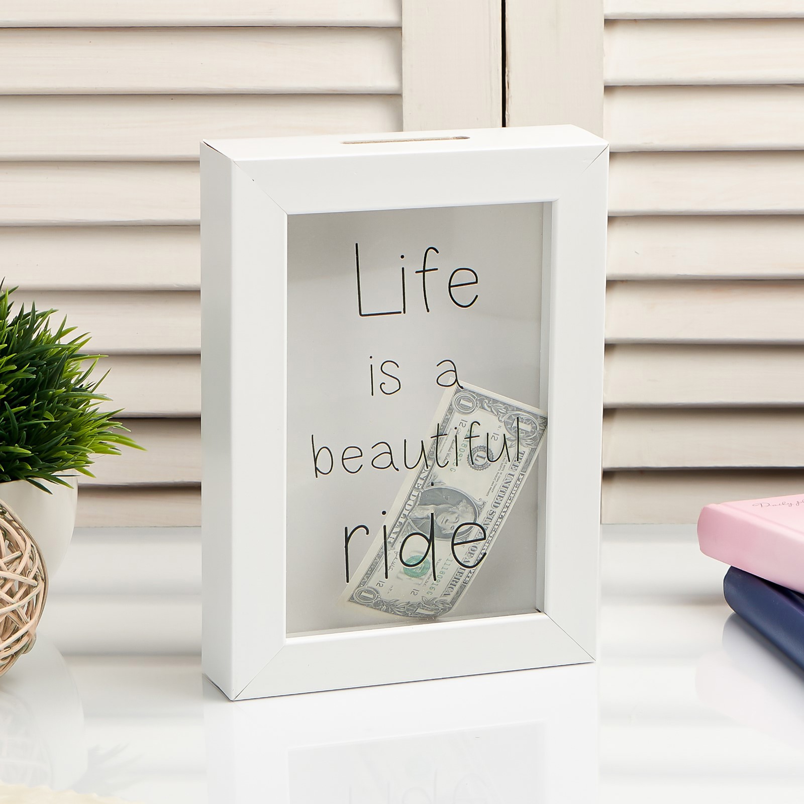 Изображение товара Копилка SIMALAND Белая 17x12x3,8 см