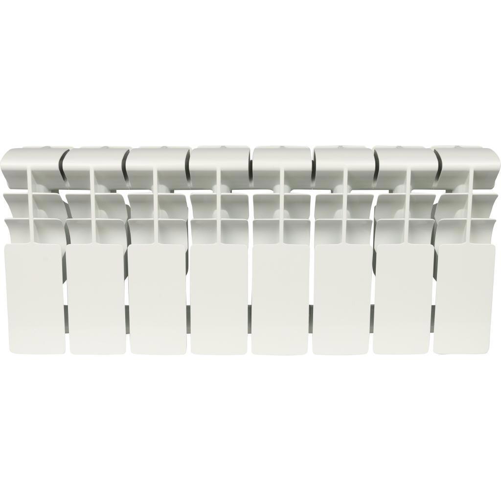 Изображение товара Радиатор Rommer Plus 200 8 секций алюминиевый белый с боковым подключением