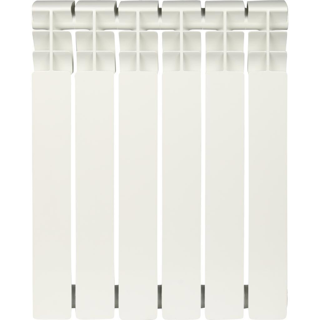 Изображение товара Радиатор водяного отопления Rommer Optima BM 500 6 секций боковое подключение белый