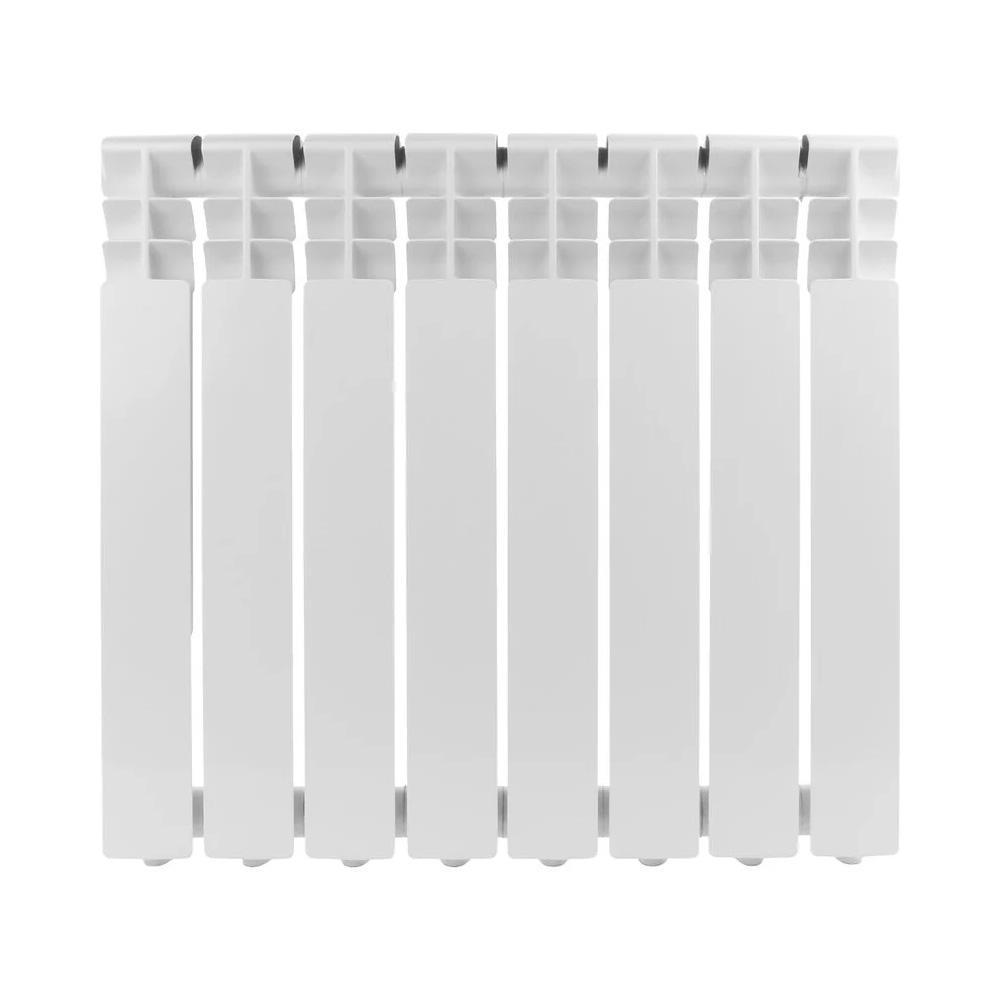 Изображение товара Радиатор Rommer Optima 500 8 секций боковое подключение алюминий белый