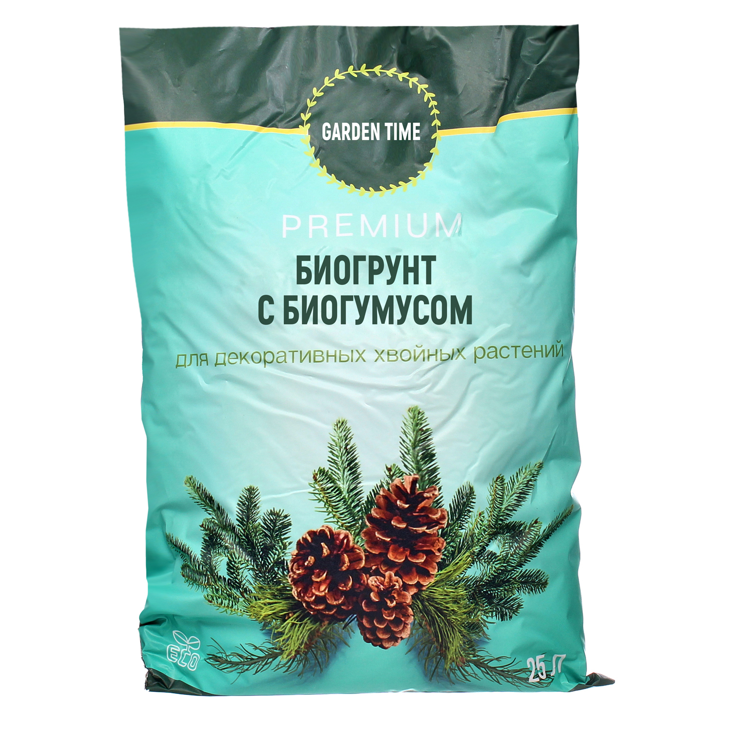 Изображение товара Грунт для хвойных растений Garden time 25л с плодородием и кислотностью 4