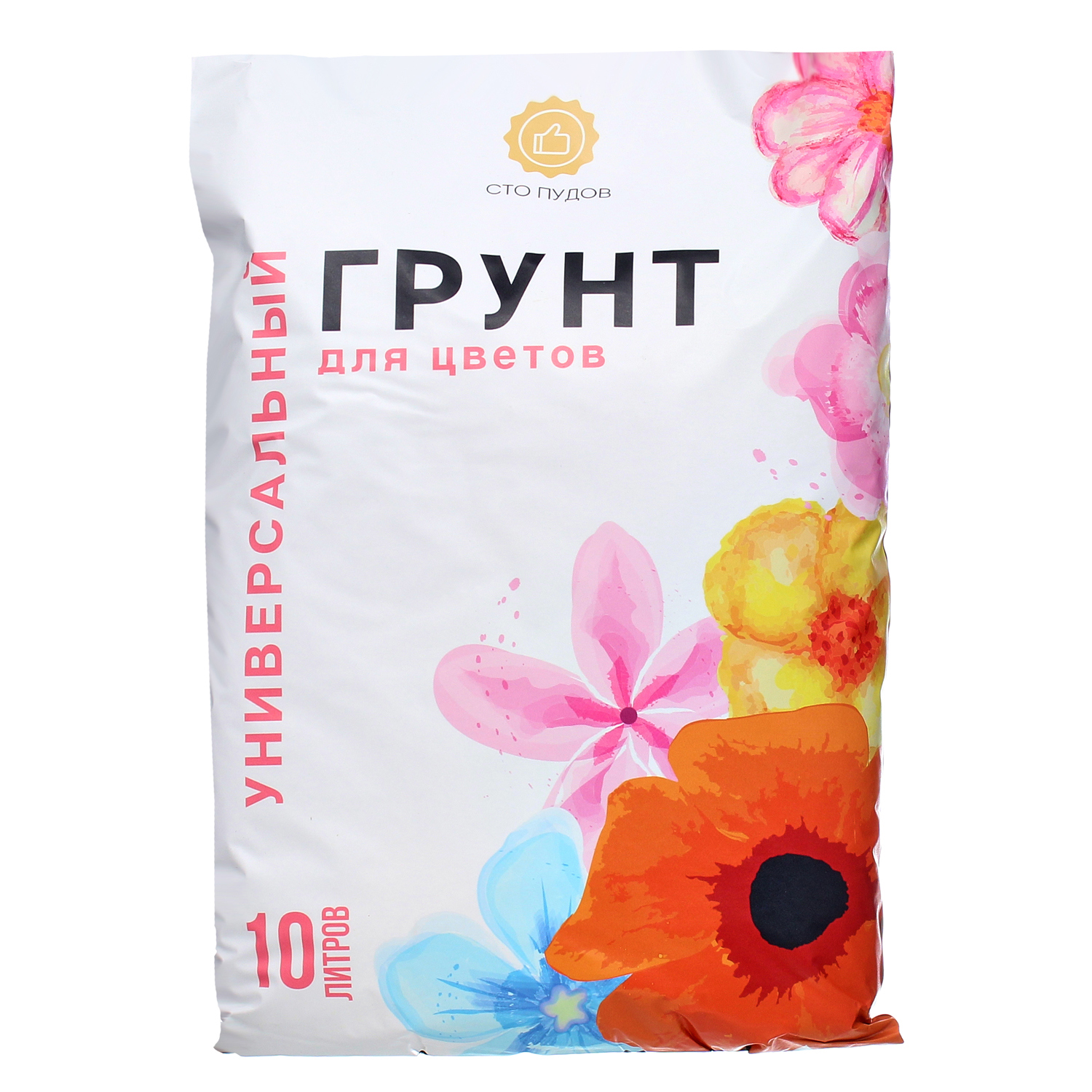 Изображение товара Грунт Сто пудов для цветов 10л