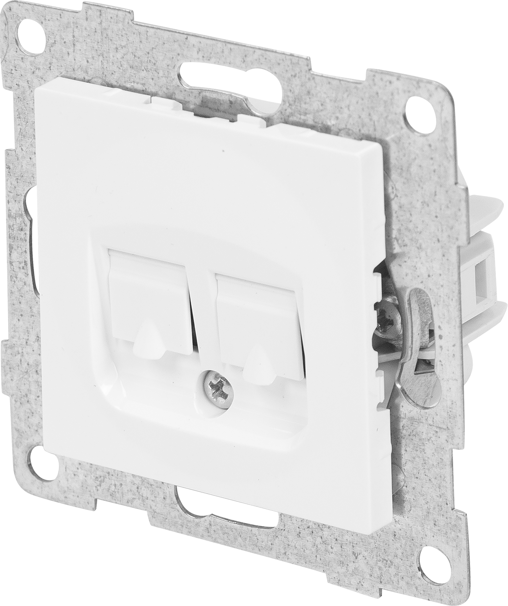 Изображение товара Компьютерная розетка встраиваемая Gusi Electric Ugra RJ45 без заземления цвет белый